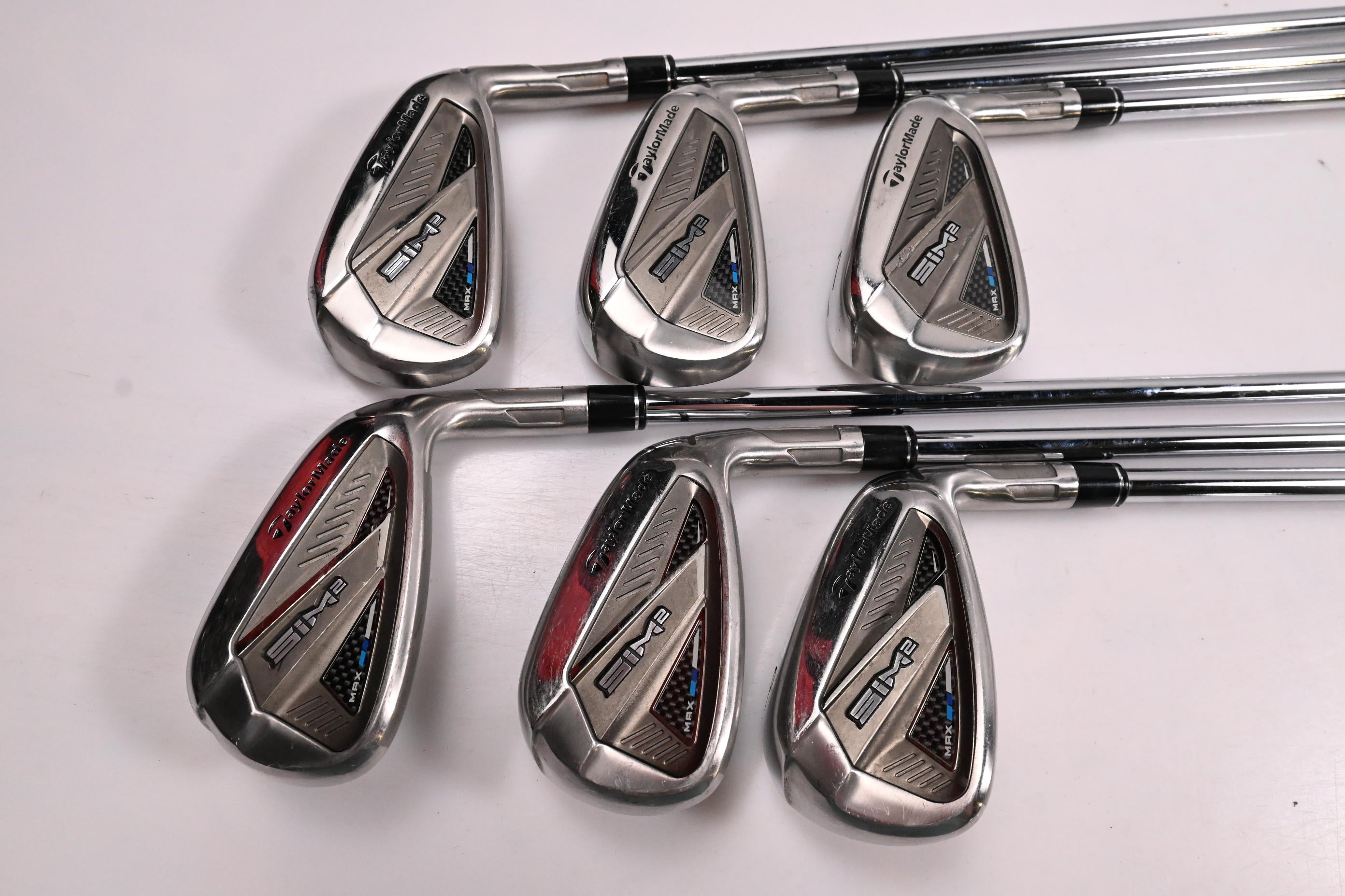 Taylormade SIM2 Max OS Irons / 5-PW / Regular Flex KBS MAX MT 85 Shafts