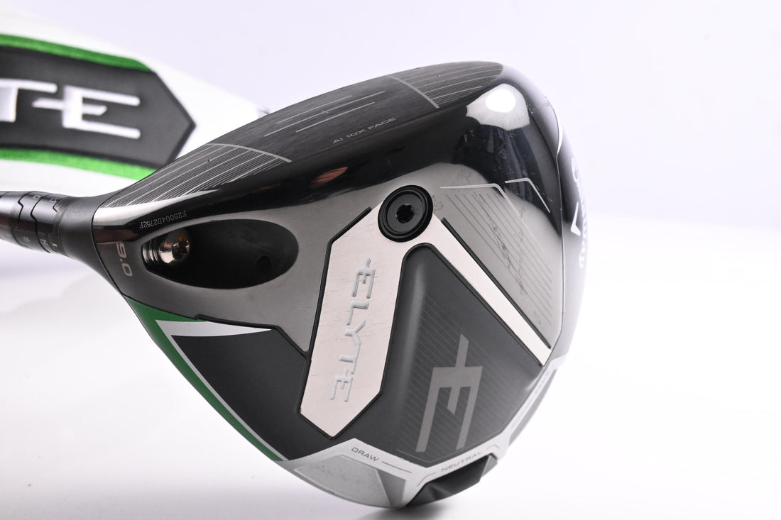 Left Hand Callaway Elyte Driver / 9 Degree / Stiff Flex Denali Charcoal 60 Shaft