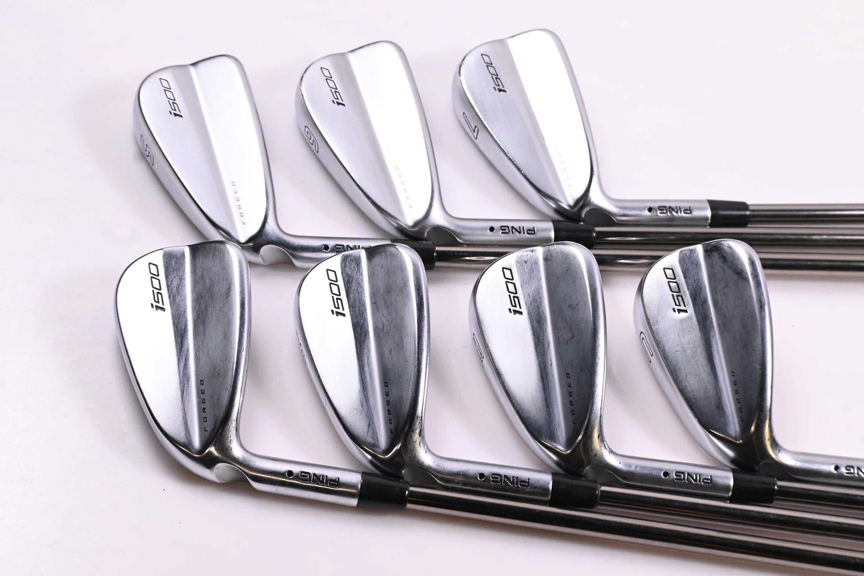 Left Hand Ping i500 Irons / 4-PW / Black Dot / Senior Flex UST Recoil ES 760