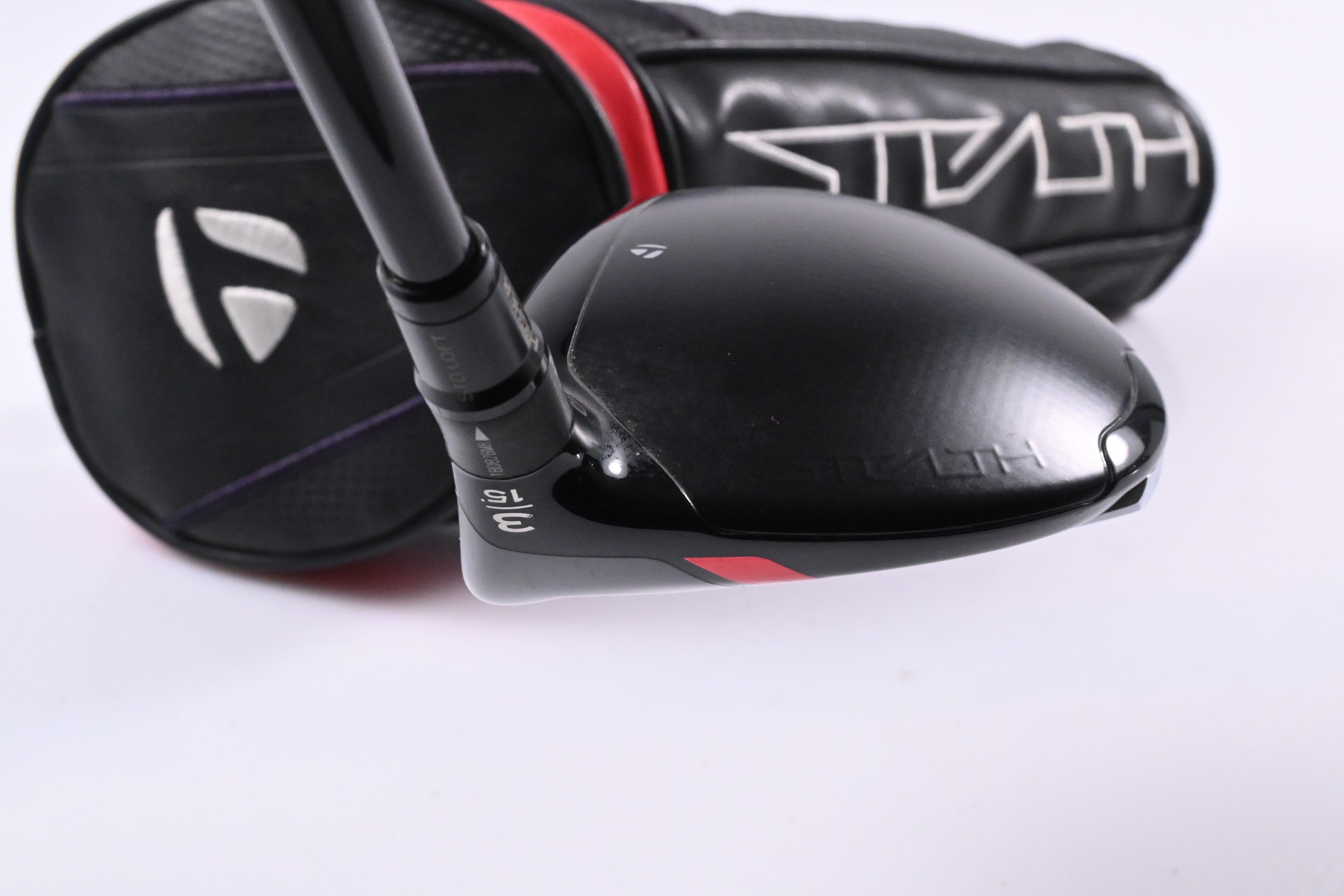 Taylormade Stealth Plus #3 Wood / 15 Degree / Stiff Flex HZRDUS Smoke Red RDX 75