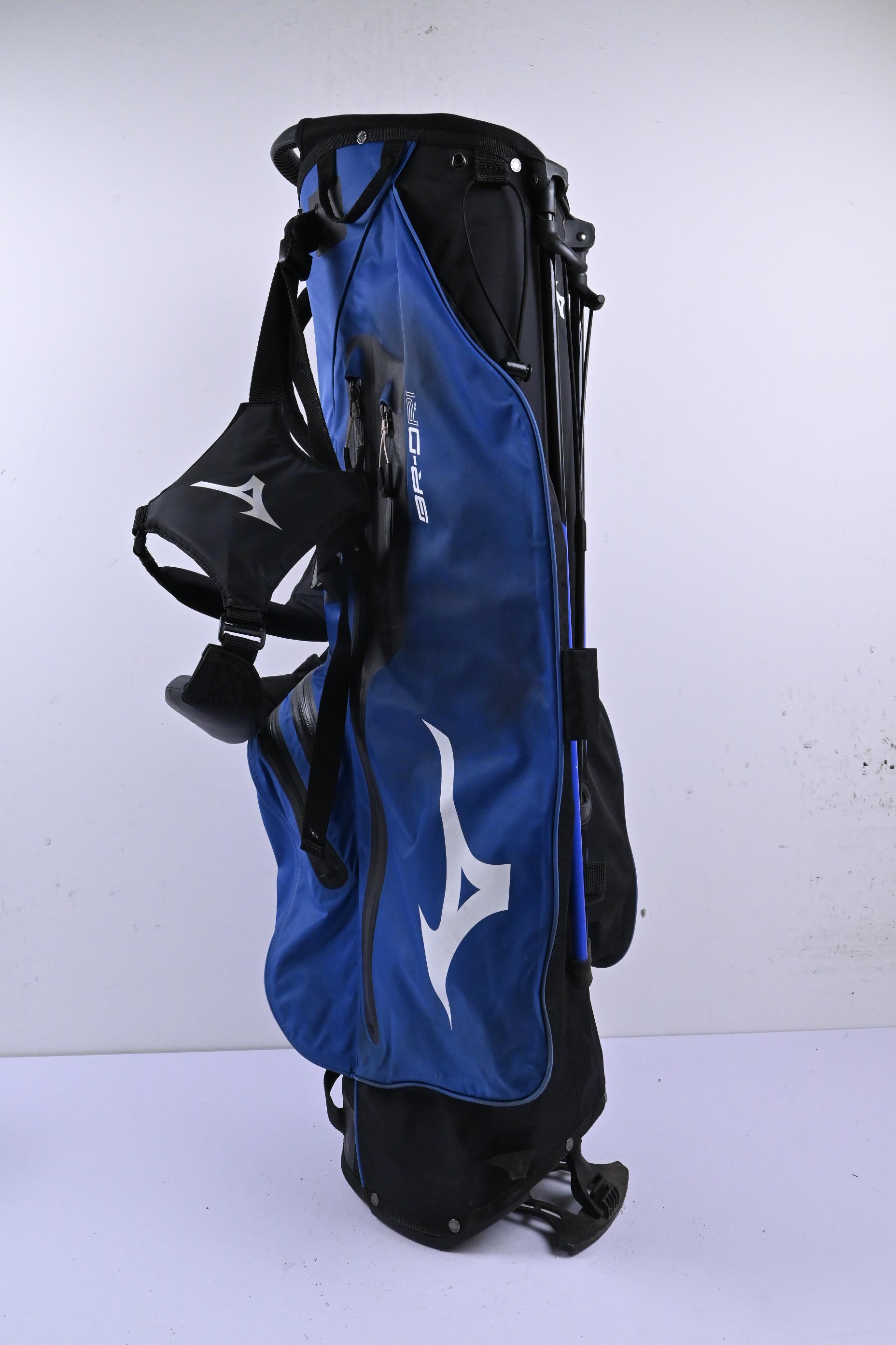 Mizuno BR-DRI Stand Bag / 4-Way Divider / Blue & Black