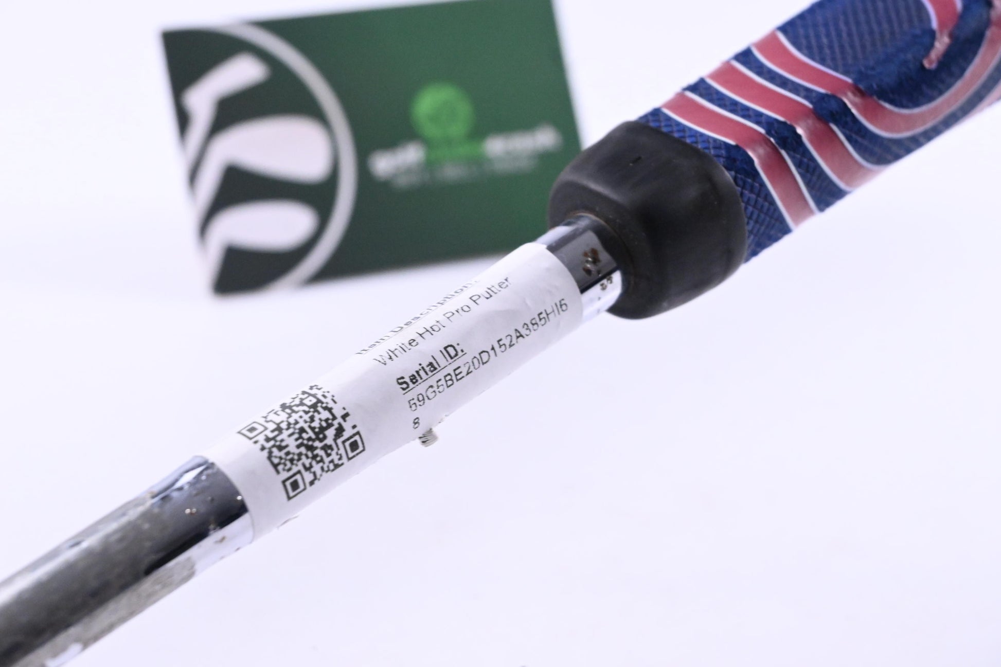 Odyssey White Hot Pro V-Line Putter / 34 Inch / Heavy Rust On Shaft