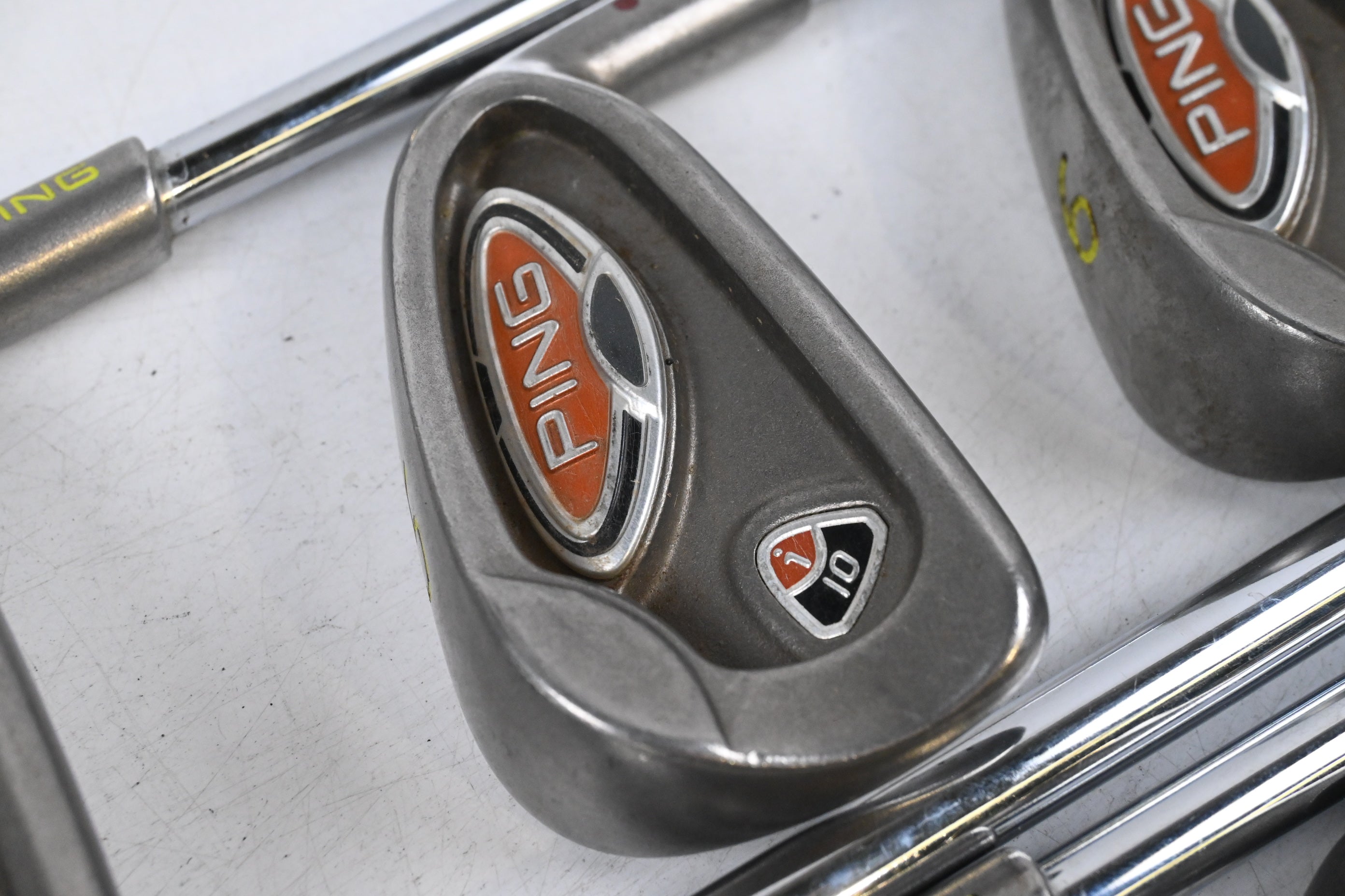 Ping i10 Irons / 4-PW / Maroon Dot / Stiff Flex Ping AWT Shafts