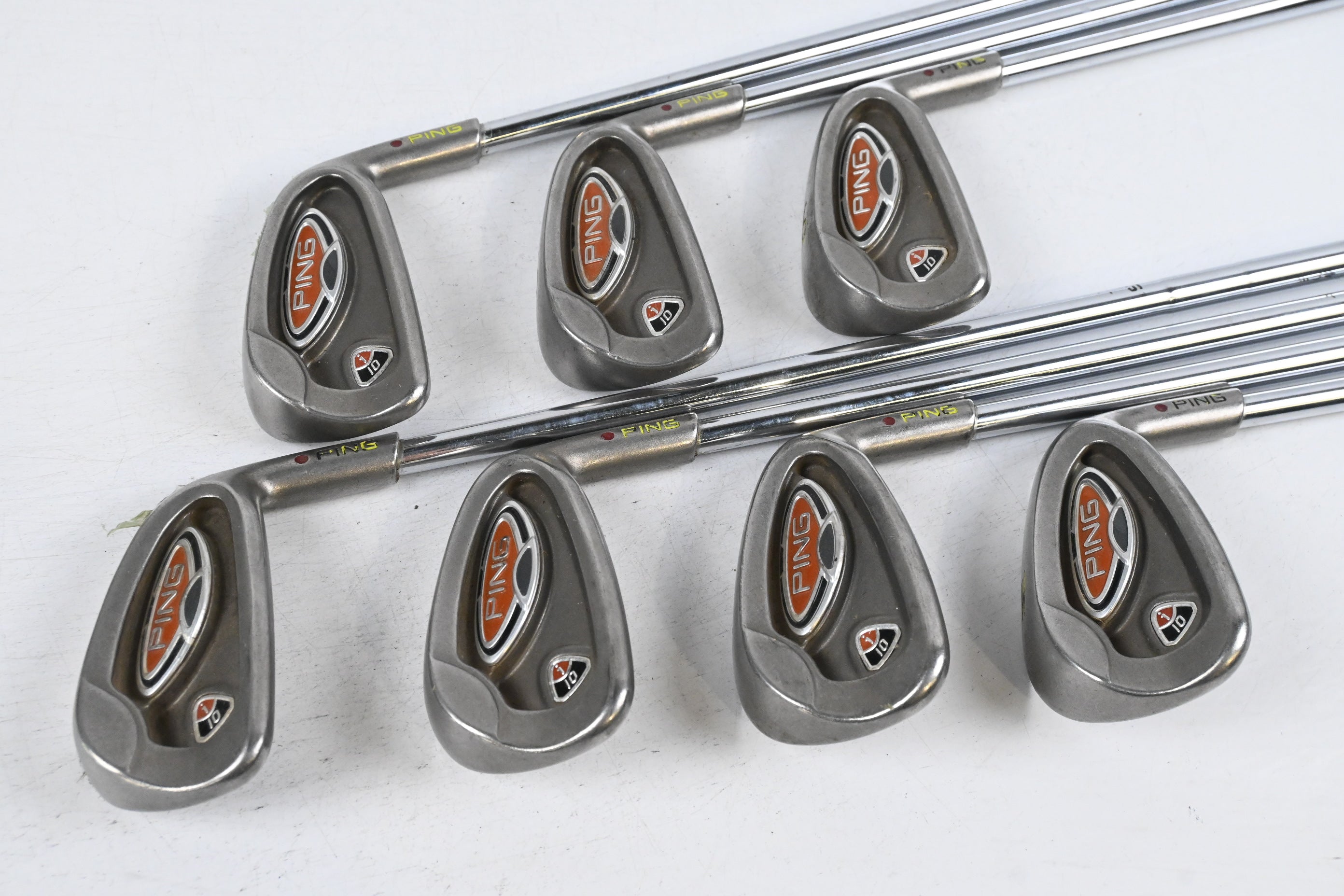 Ping i10 Irons / 4-PW / Maroon Dot / Stiff Flex Ping AWT Shafts