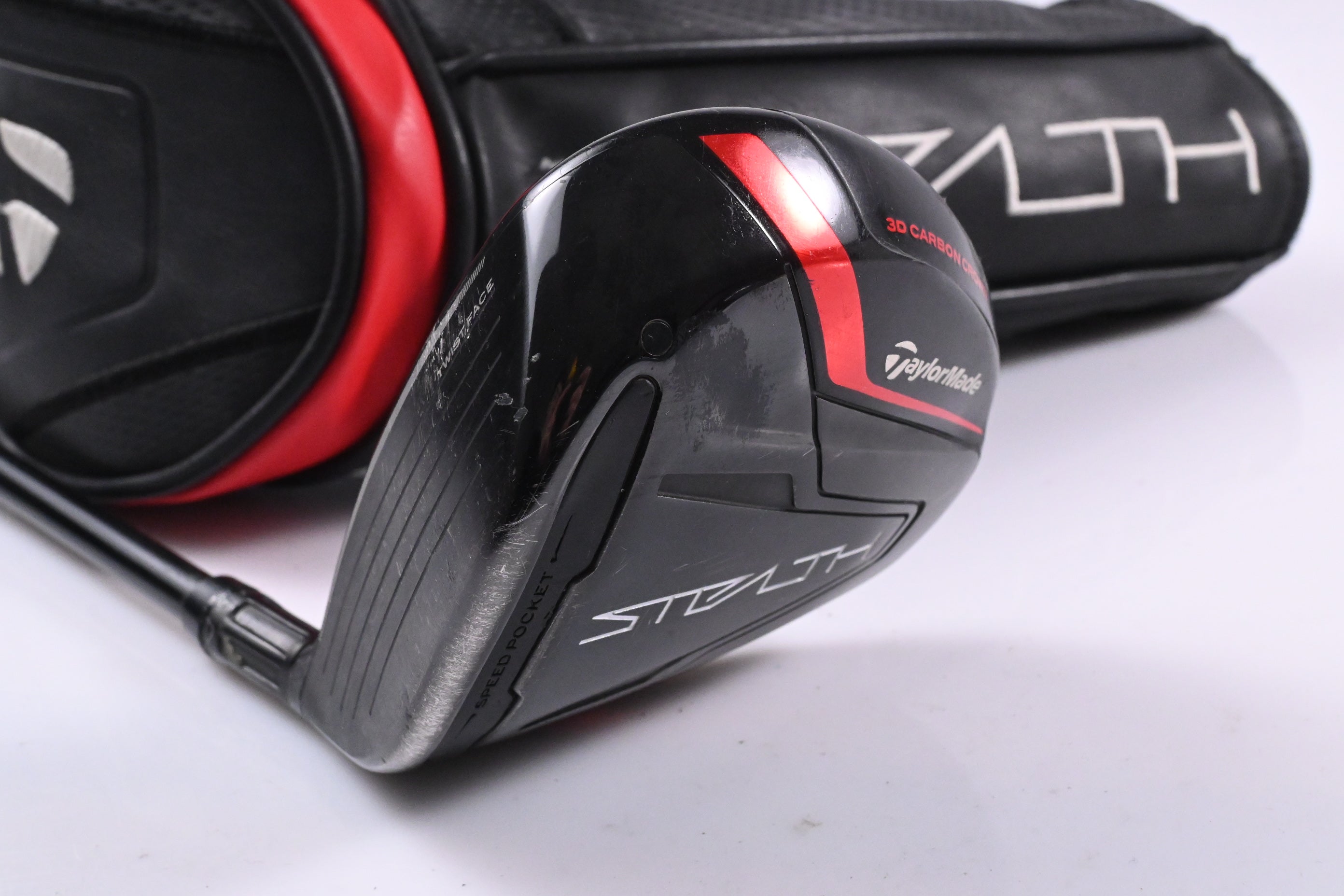 Left Hand Taylormade Stealth #3HL Wood / 16.5 Degree / Stiff Flex Ventus Red 6