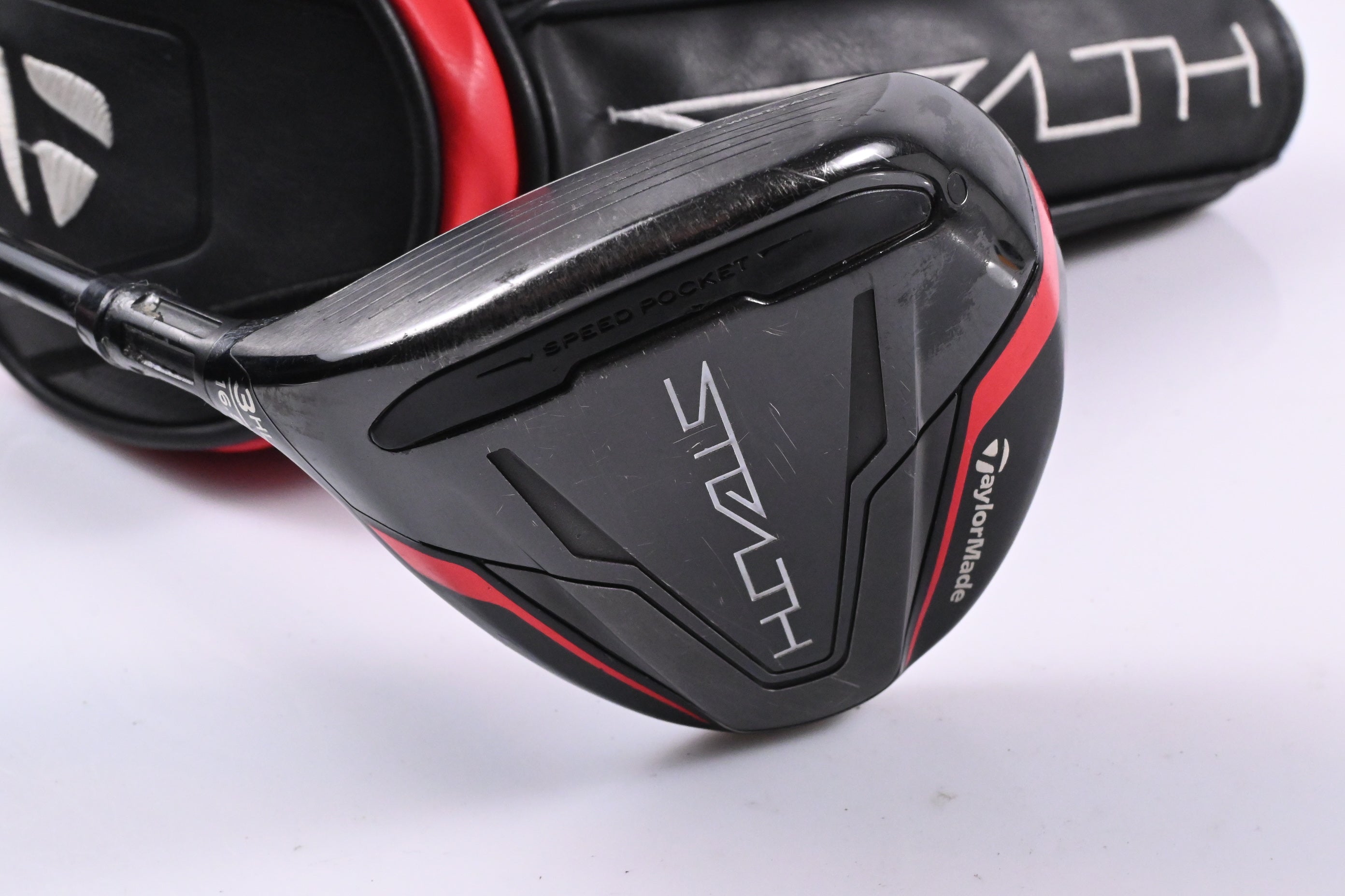 Left Hand Taylormade Stealth #3HL Wood / 16.5 Degree / Stiff Flex Ventus Red 6