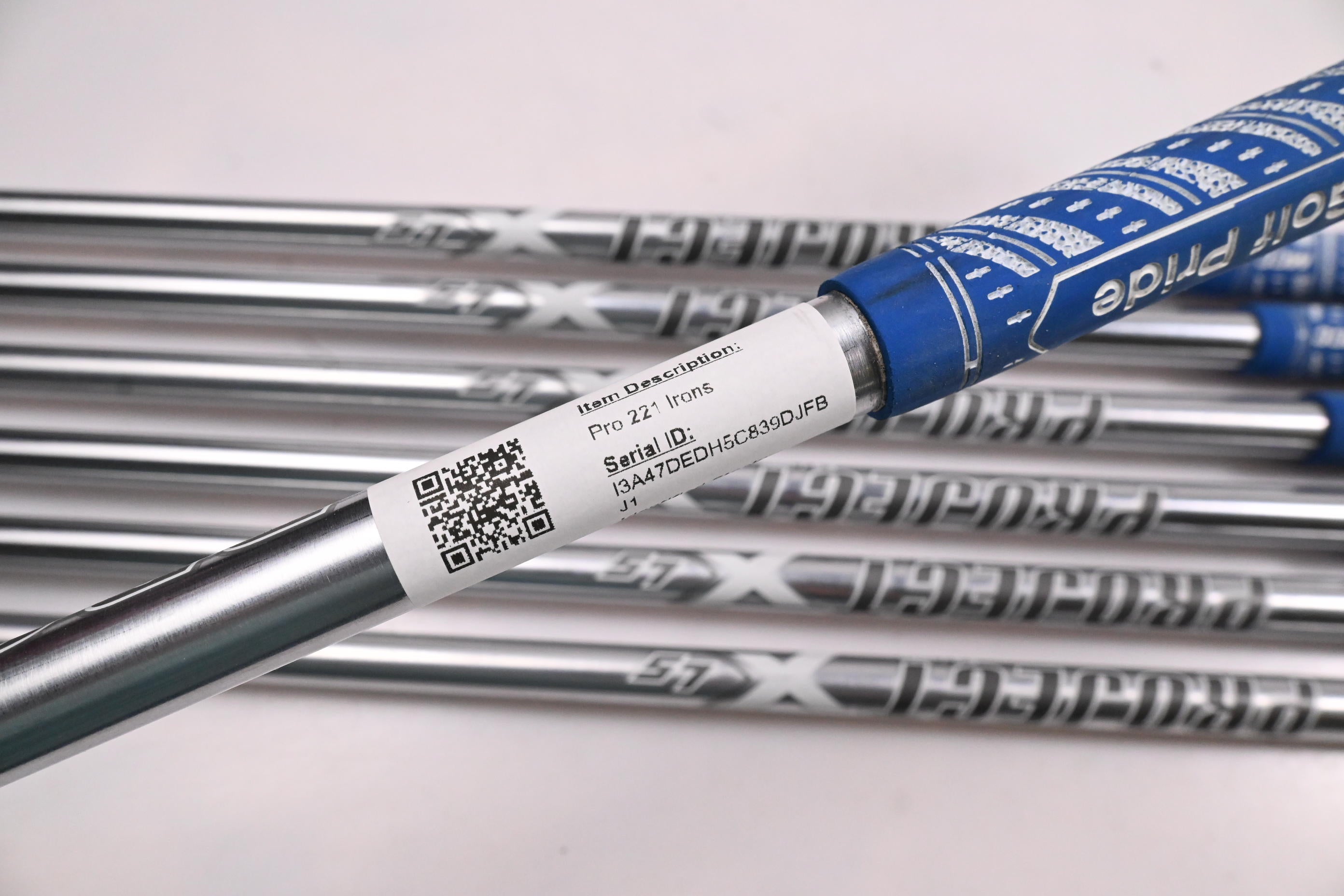Mizuno Pro 221 Irons / 4-PW / Stiff Flex Project X LS 120 Shafts
