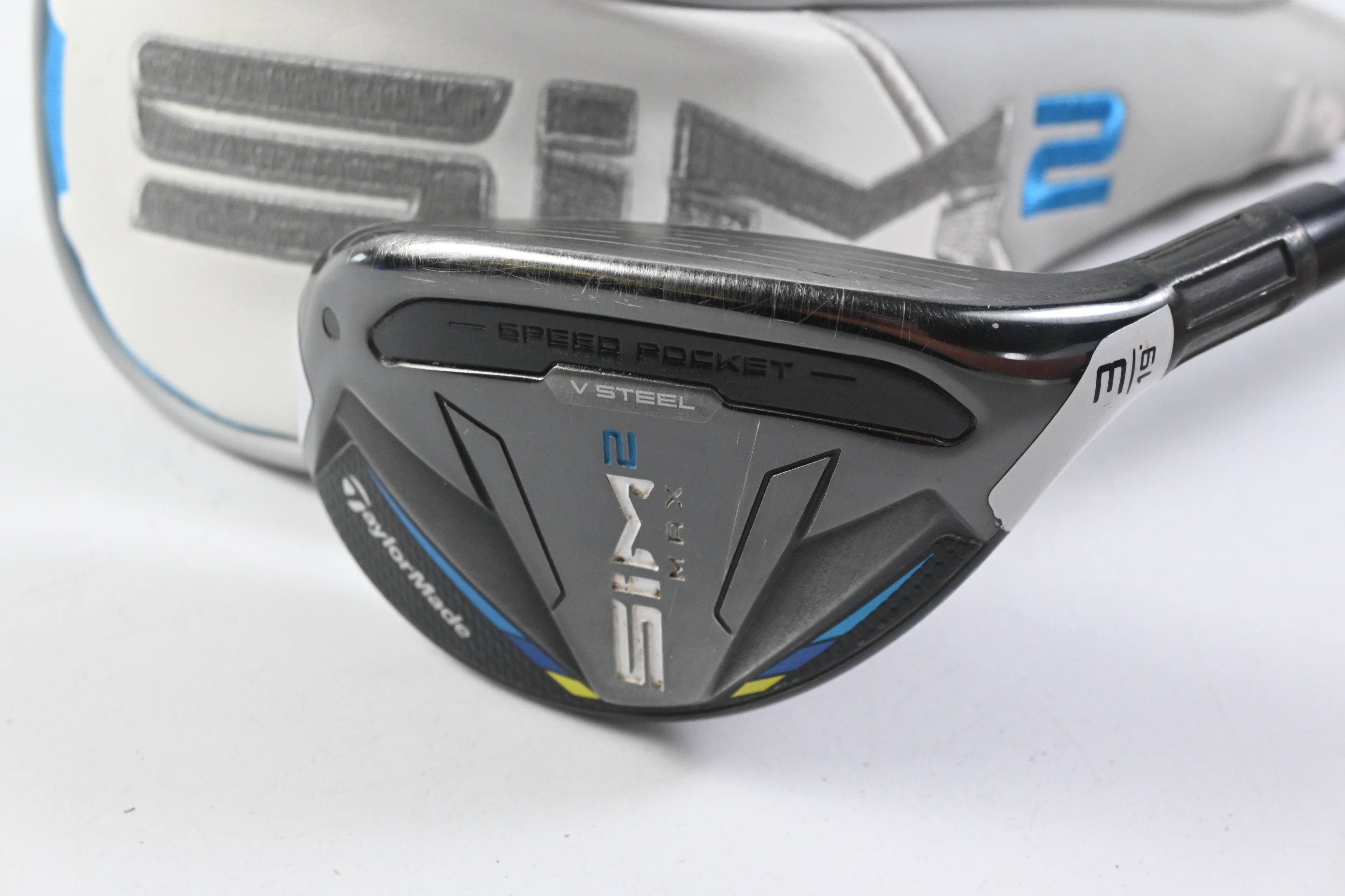 Taylormade SIM2 Max #3 Hybrid / 19 Degree / Stiff Flex Ventus Blue 7 Shaft
