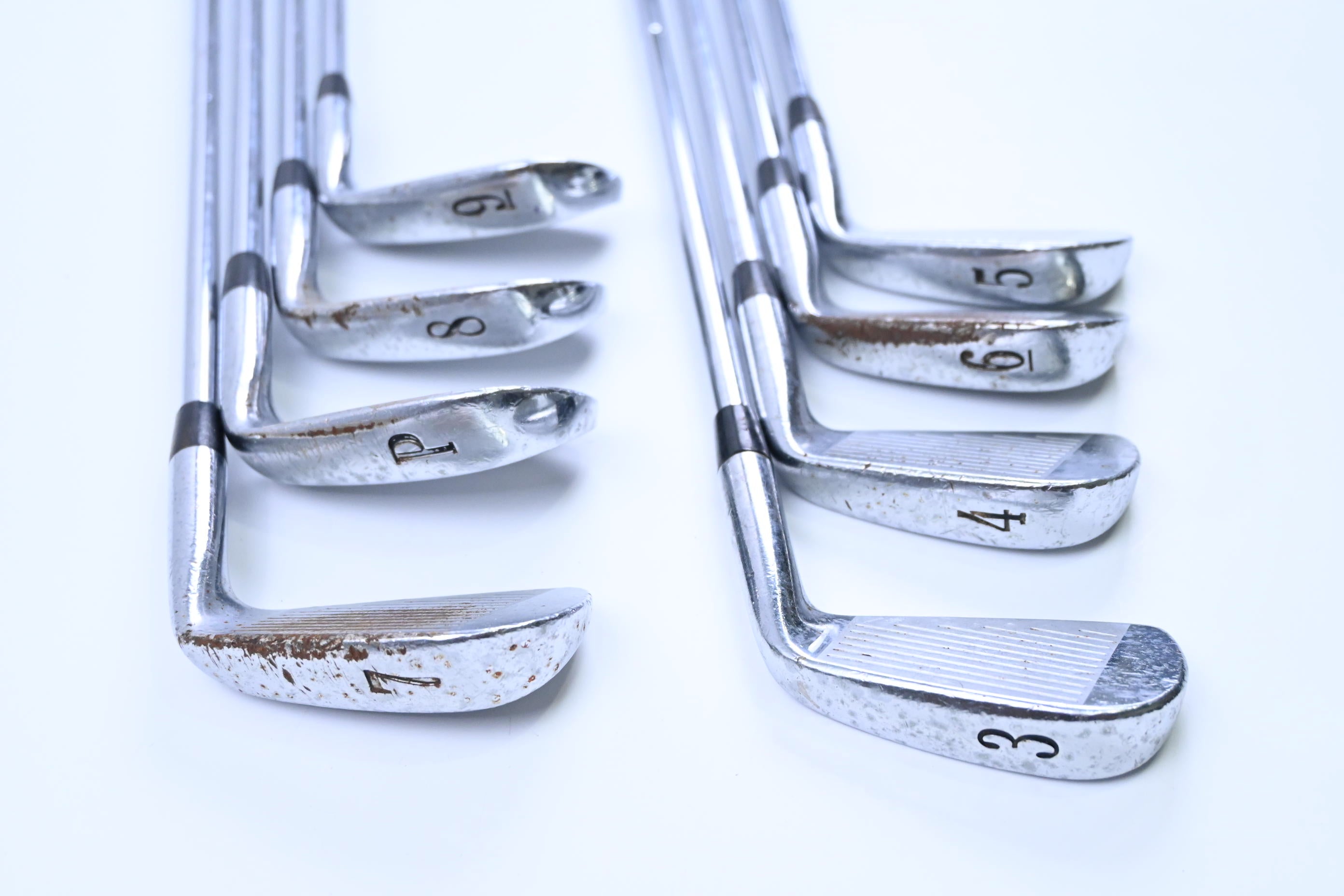 Left Hand Titleist 690.CB Irons / 3-PW / Stiff Flex Dynamic Gold S300 Shafts