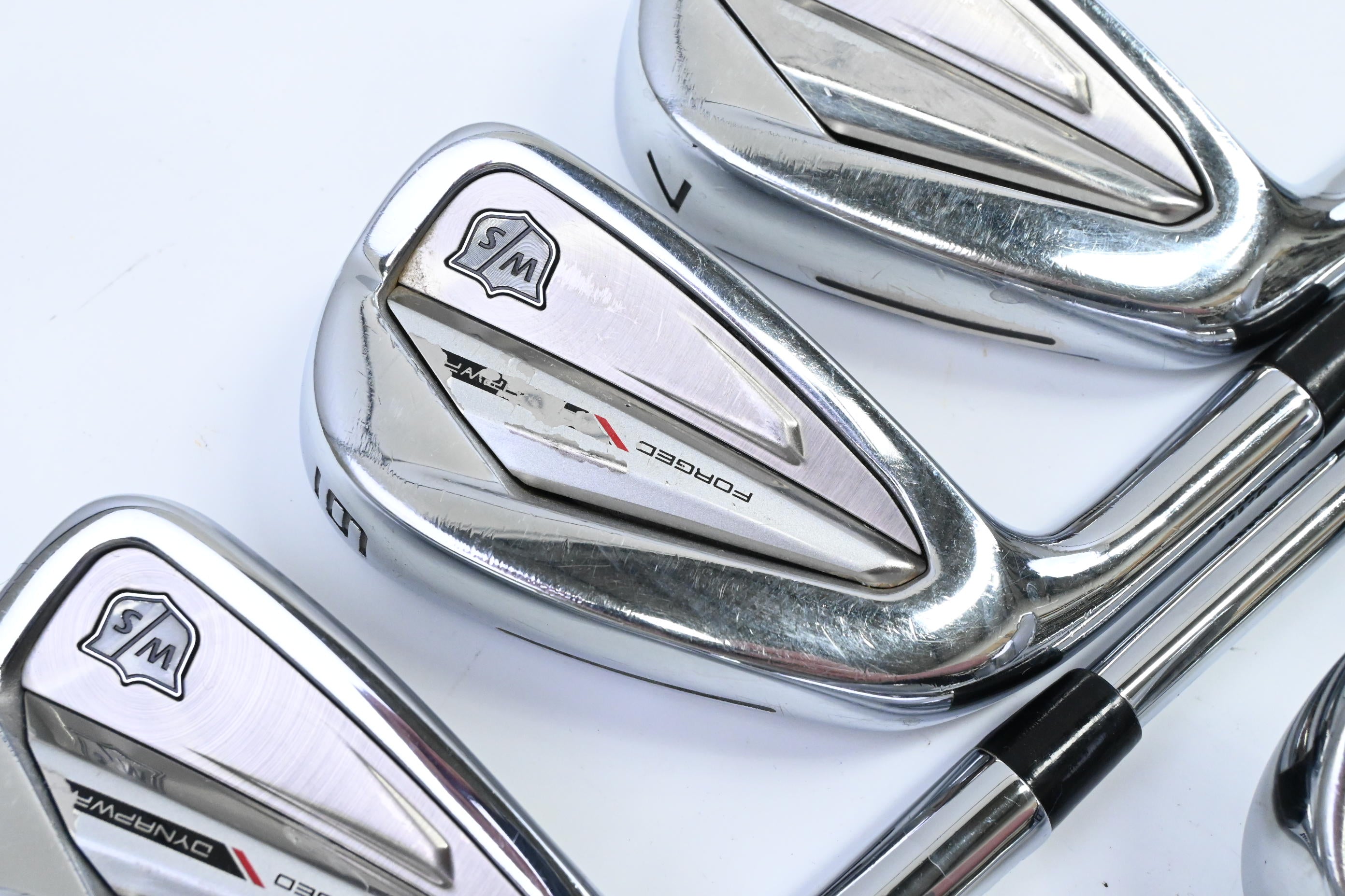 Left Hand Wilson Dynapwr Forged Irons / 5-PW+GW / Regular Flex KBS Tour Lite