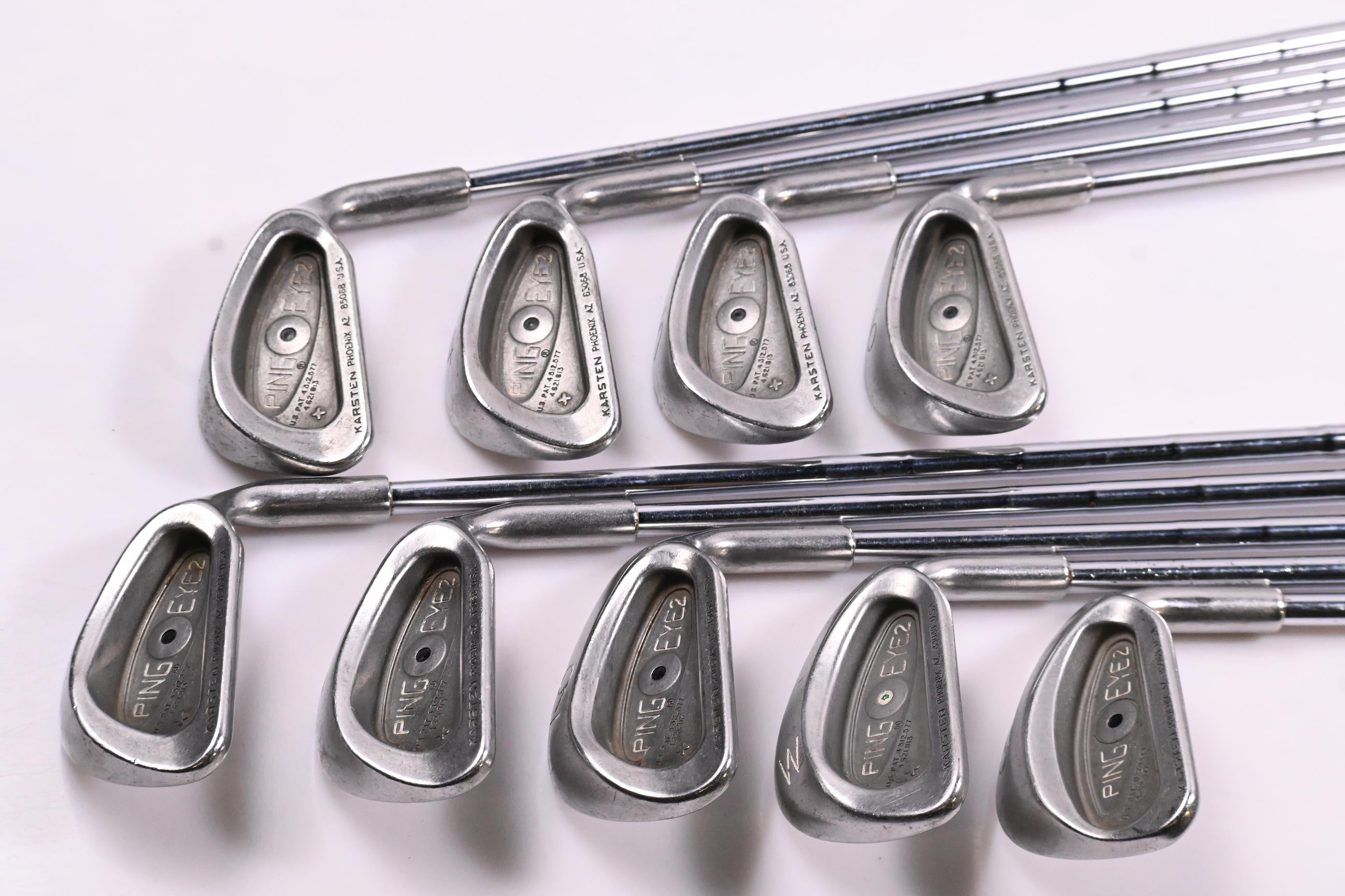 Ping Eye 2 + Irons / 3-PW+SW / Black Dot / Stiff Flex Steel Shafts