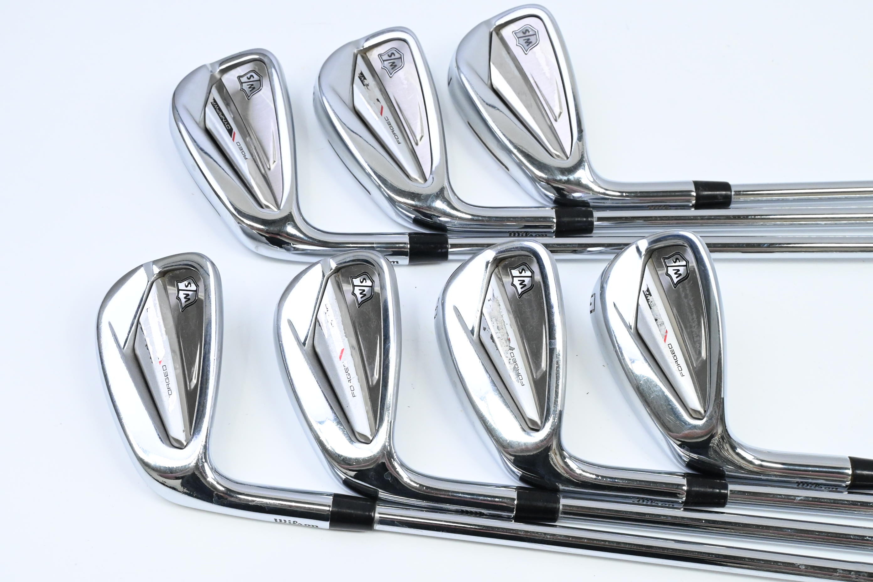 Left Hand Wilson Dynapwr Forged Irons / 5-PW+GW / Regular Flex KBS Tour Lite