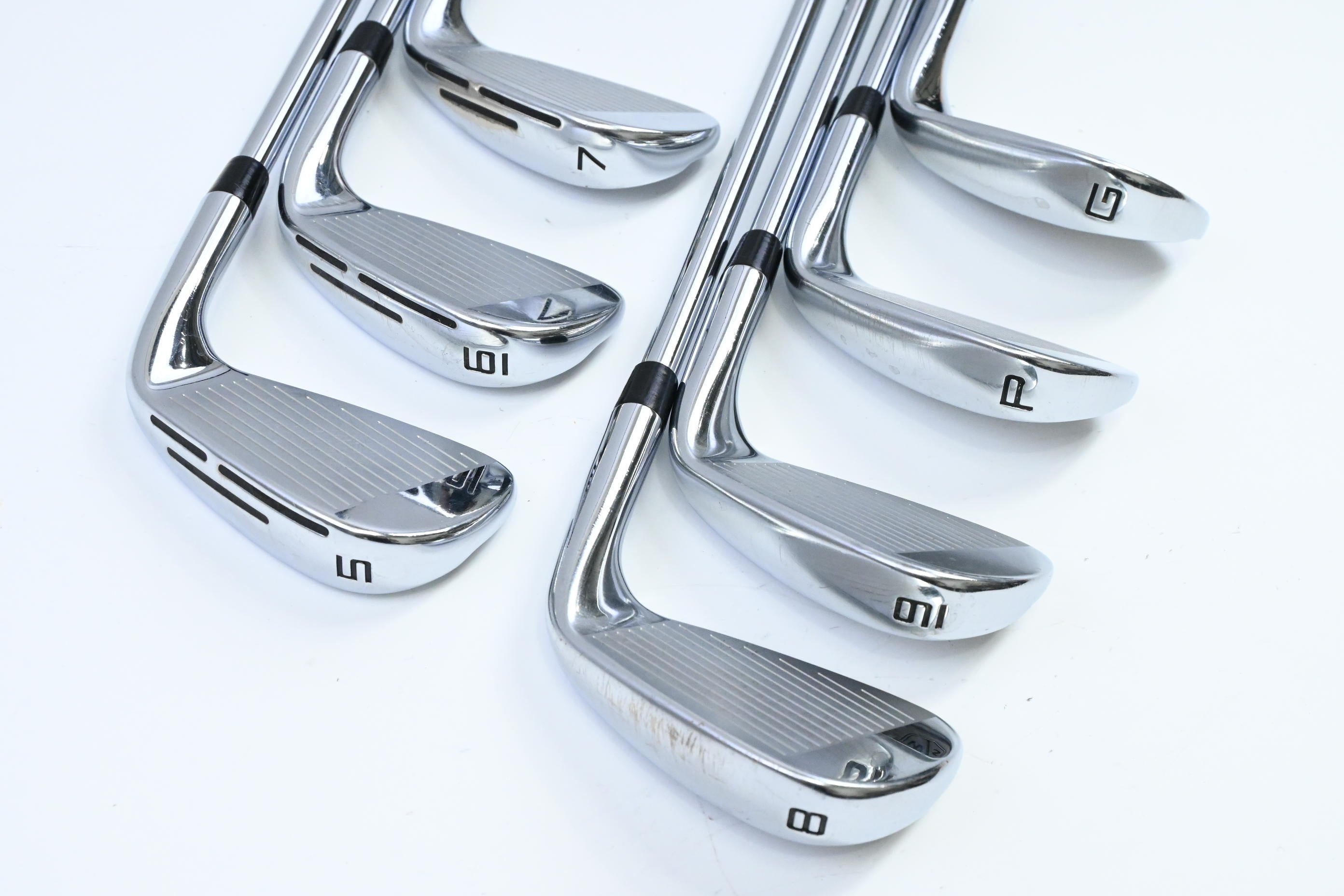 Left Hand Wilson Dynapwr Forged Irons / 5-PW+GW / Regular Flex KBS Tour Lite