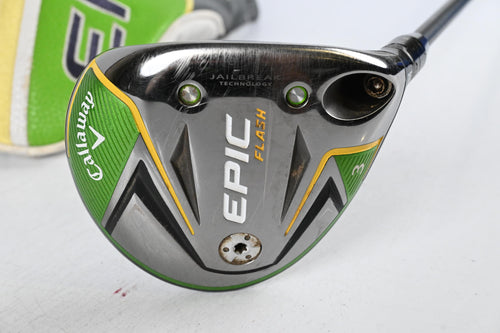 Callaway Epic Flash #3 Wood / 15 Degree / Stiff Flex HZRDUS Smoke Black 70 Shaft