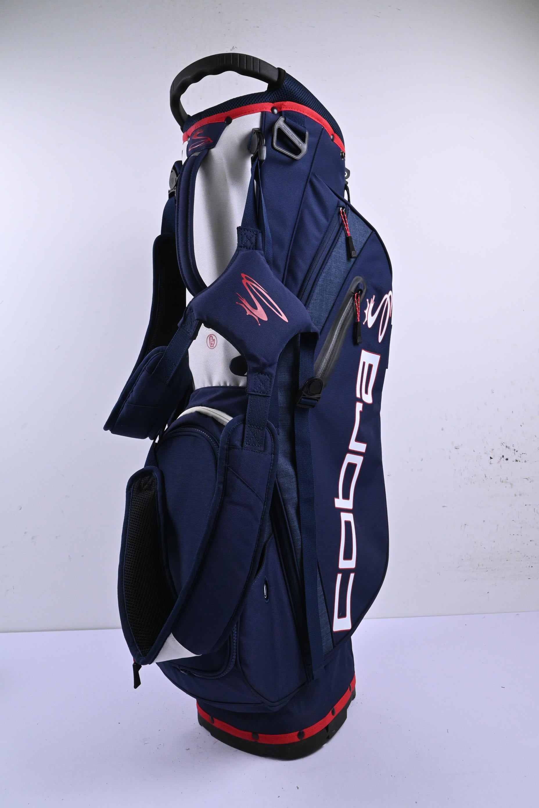 Cobra Stand Bag / 5-Way Divider / Blue, White & Red