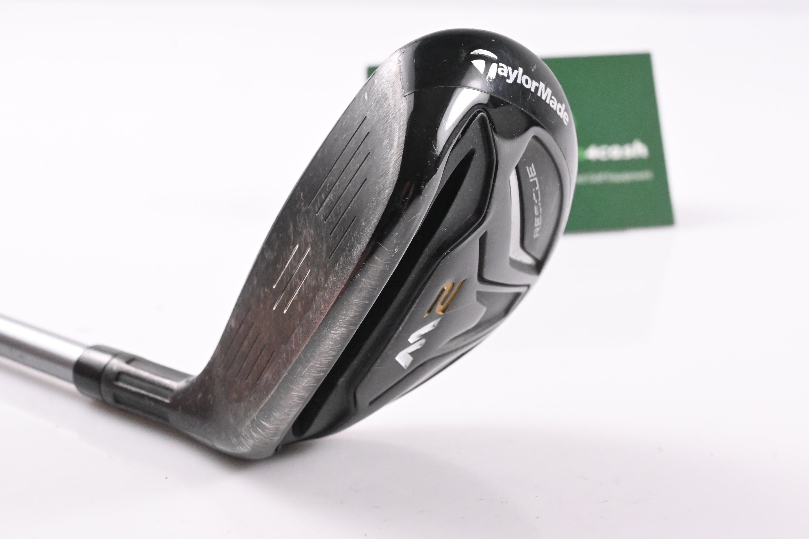 Left Hand Taylormade M2 2016 #4 Hybrid / 22 Degree / Regular Flex Ozik HX4 White Tie