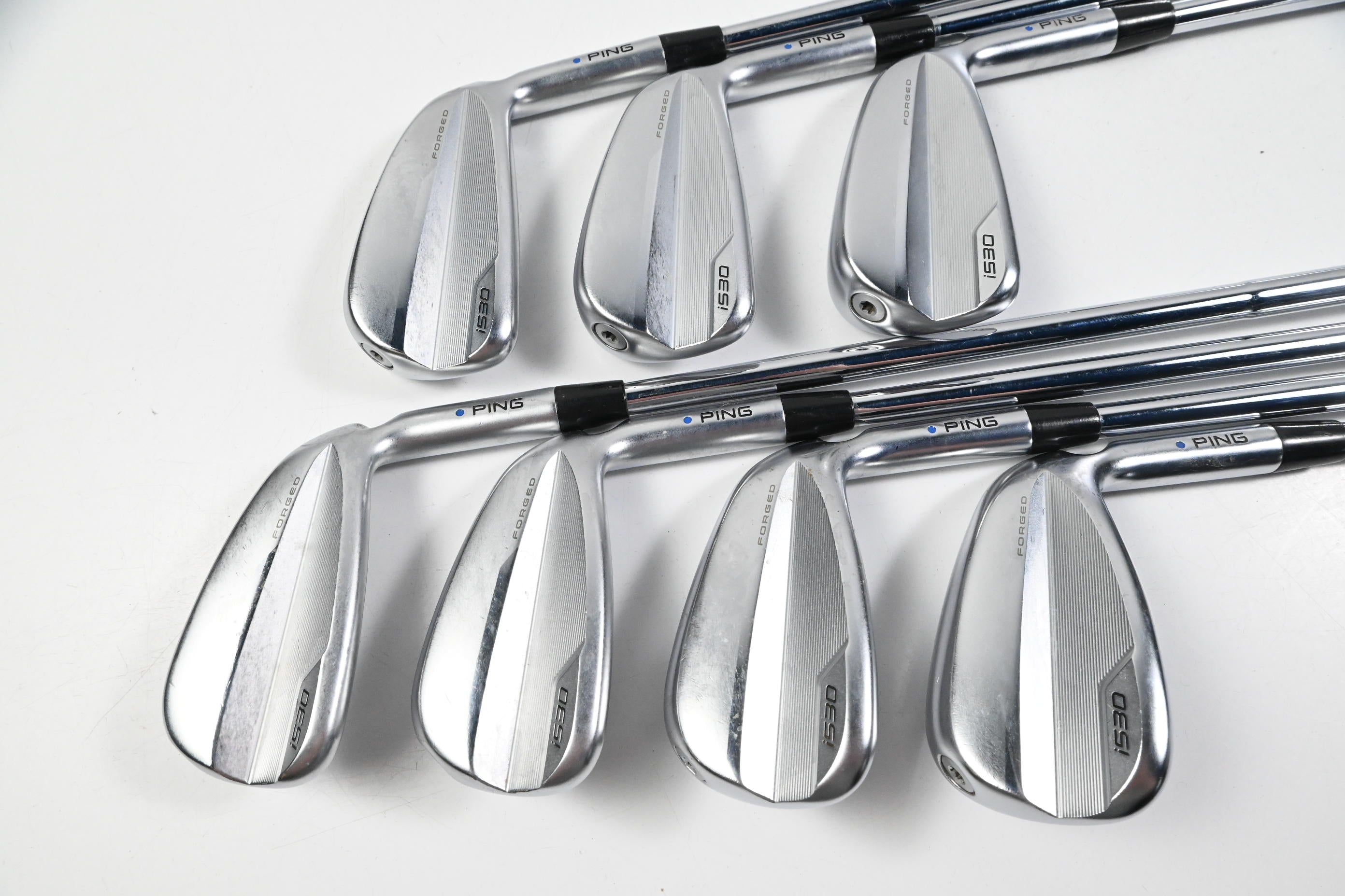 Ping i530 Irons / 5-PW+GW / Blue Dot / Stiff Flex Dynamic Gold 120 S300 Shafts