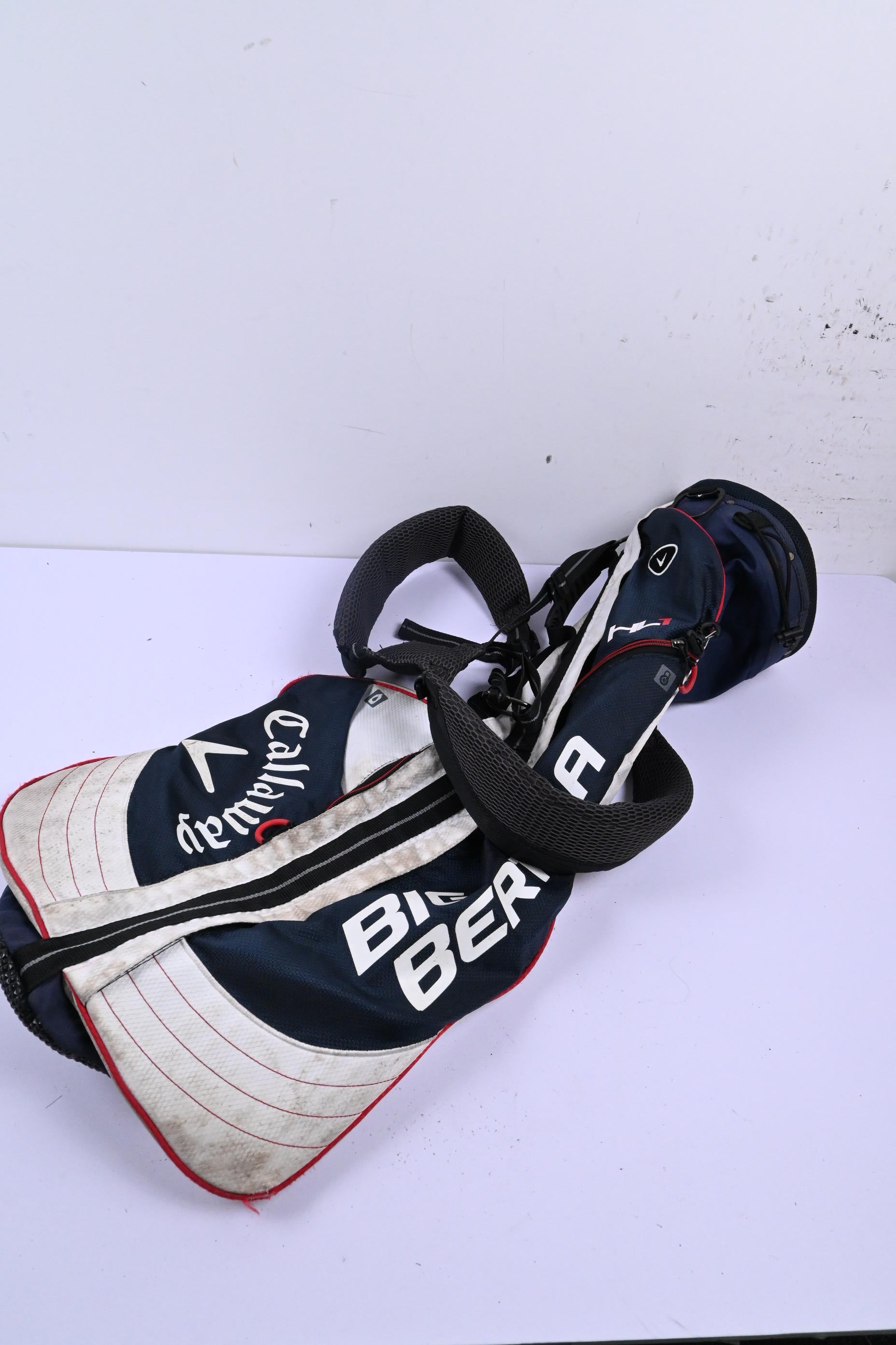 Callaway Big Bertha HL1 Pencil Bag / 3-Way Divider / Navy & White