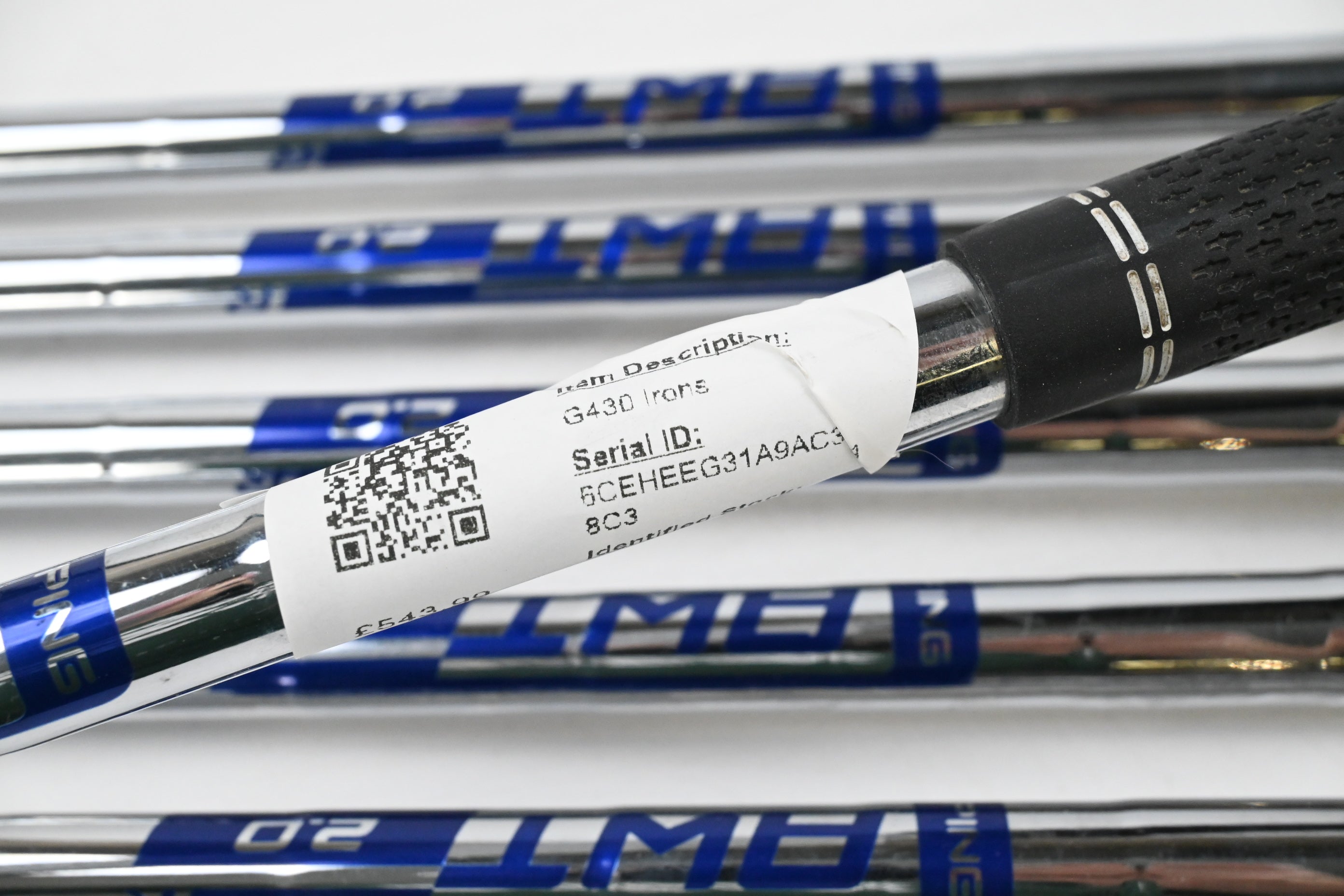 Ping G430 Irons / 6-PW+SW / Black Dot / Regular Flex Ping AWT 2.0 Shafts