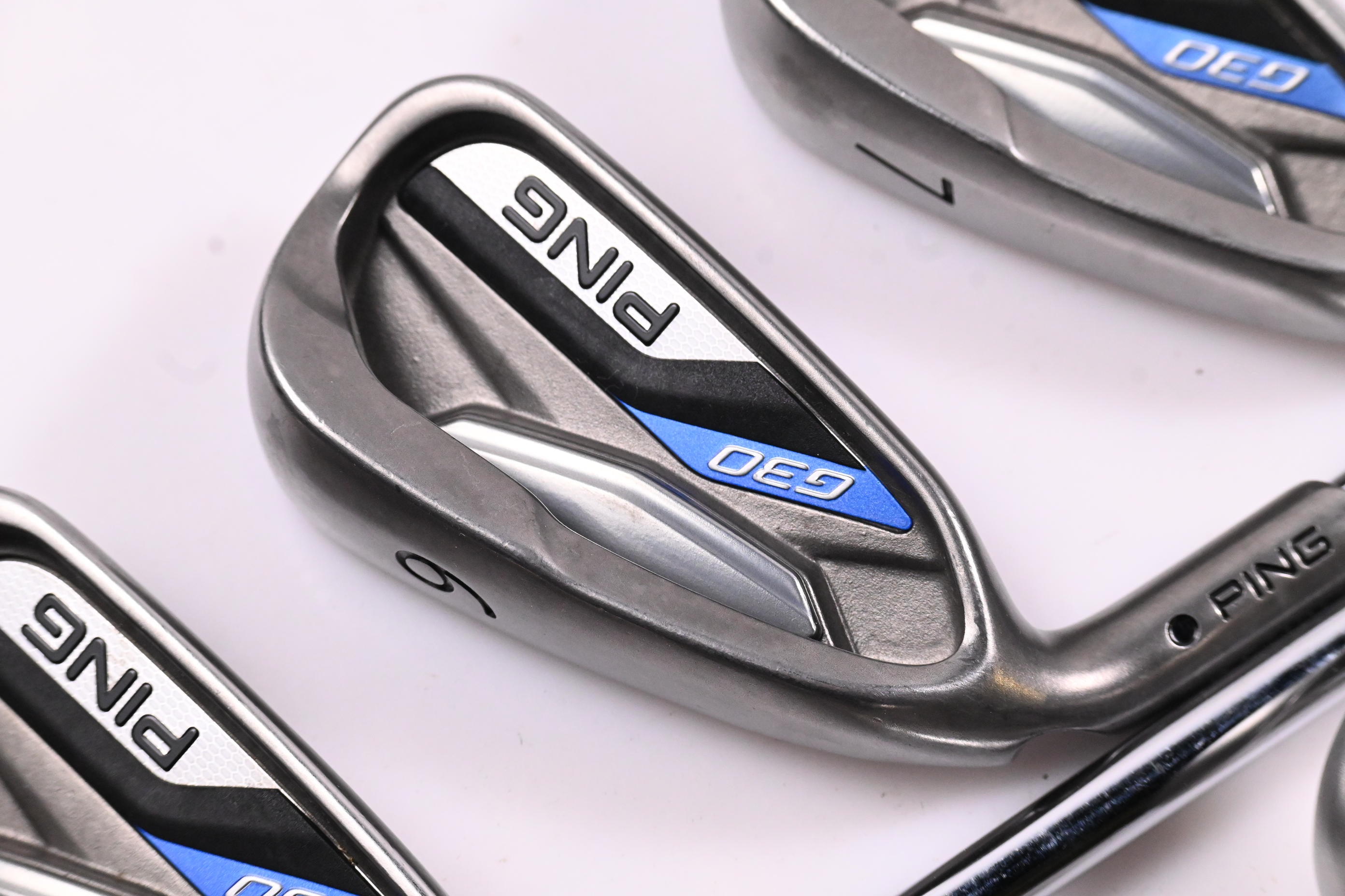 Left Hand Ping G30 Irons / 5-PW+SW / Black Dot / Regular Flex Ping CFS Shafts