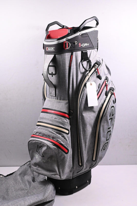 Big Max Aqua I-DRY Cart Bag / 15-Way Divider / Grey, Black & Red
