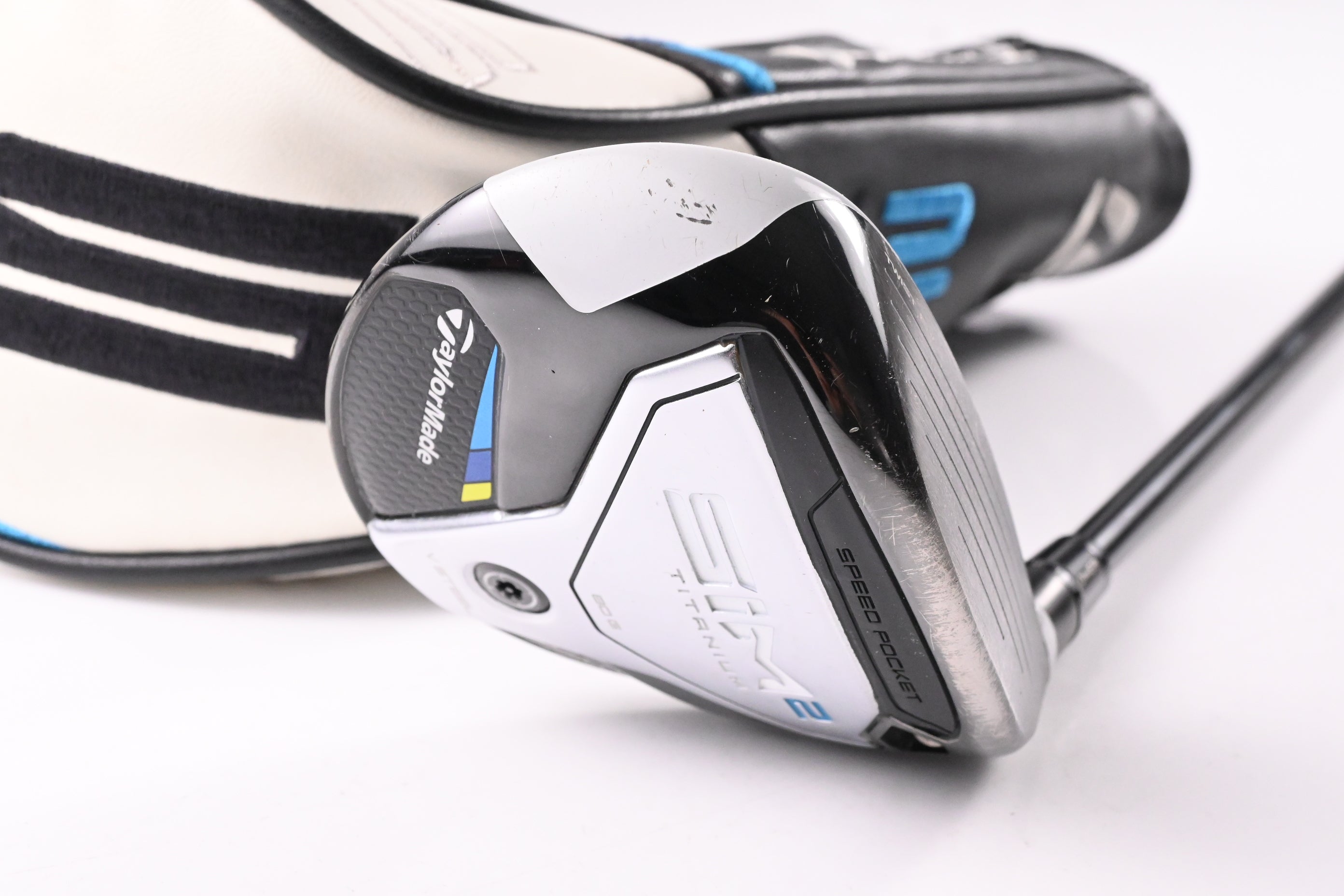Taylormade SIM2 Ti #3 Wood / 15 Degree / Stiff Flex Tensei AV RAW Blue 65 Shaft