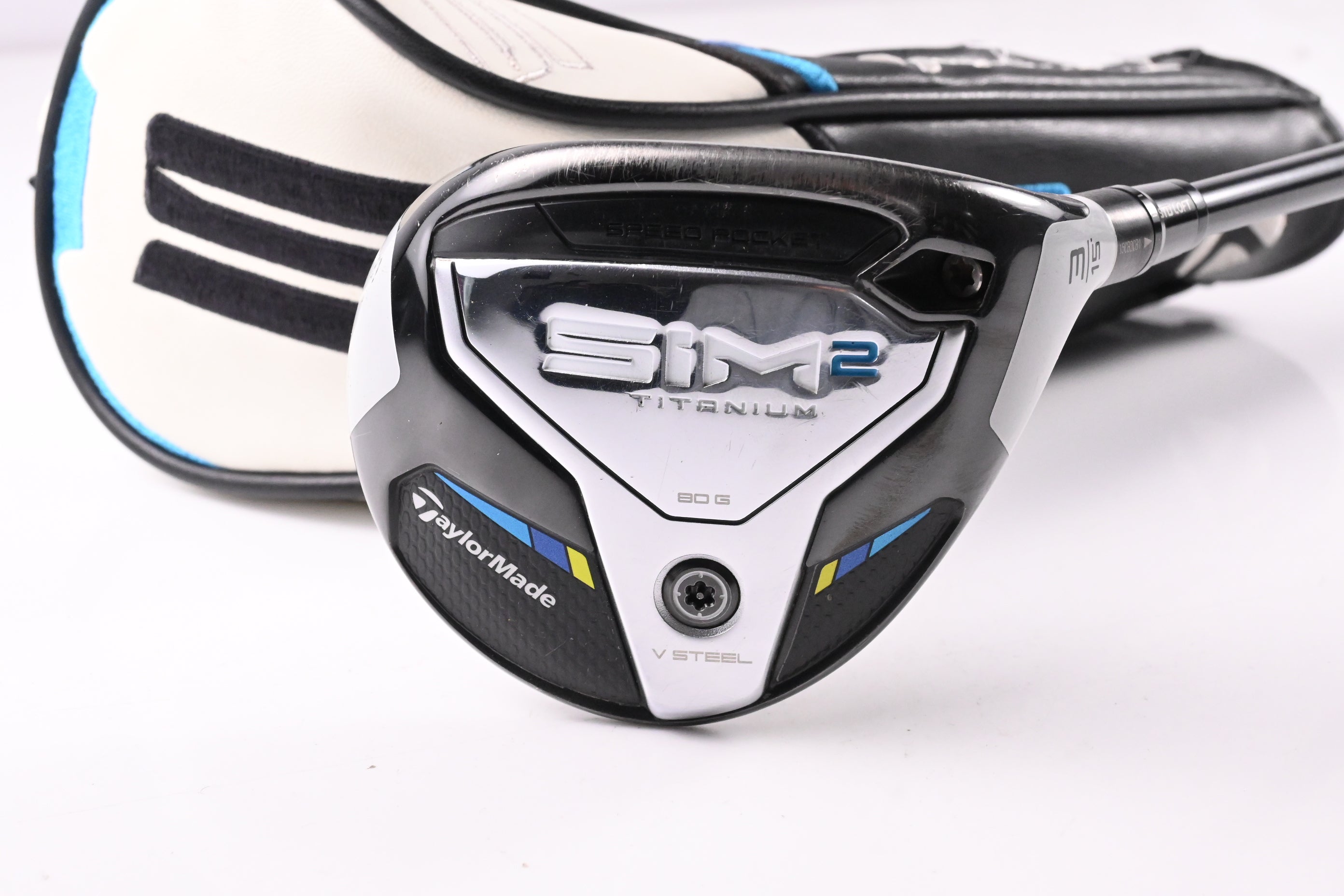Taylormade SIM2 Ti #3 Wood / 15 Degree / Stiff Flex Tensei AV RAW Blue 65 Shaft