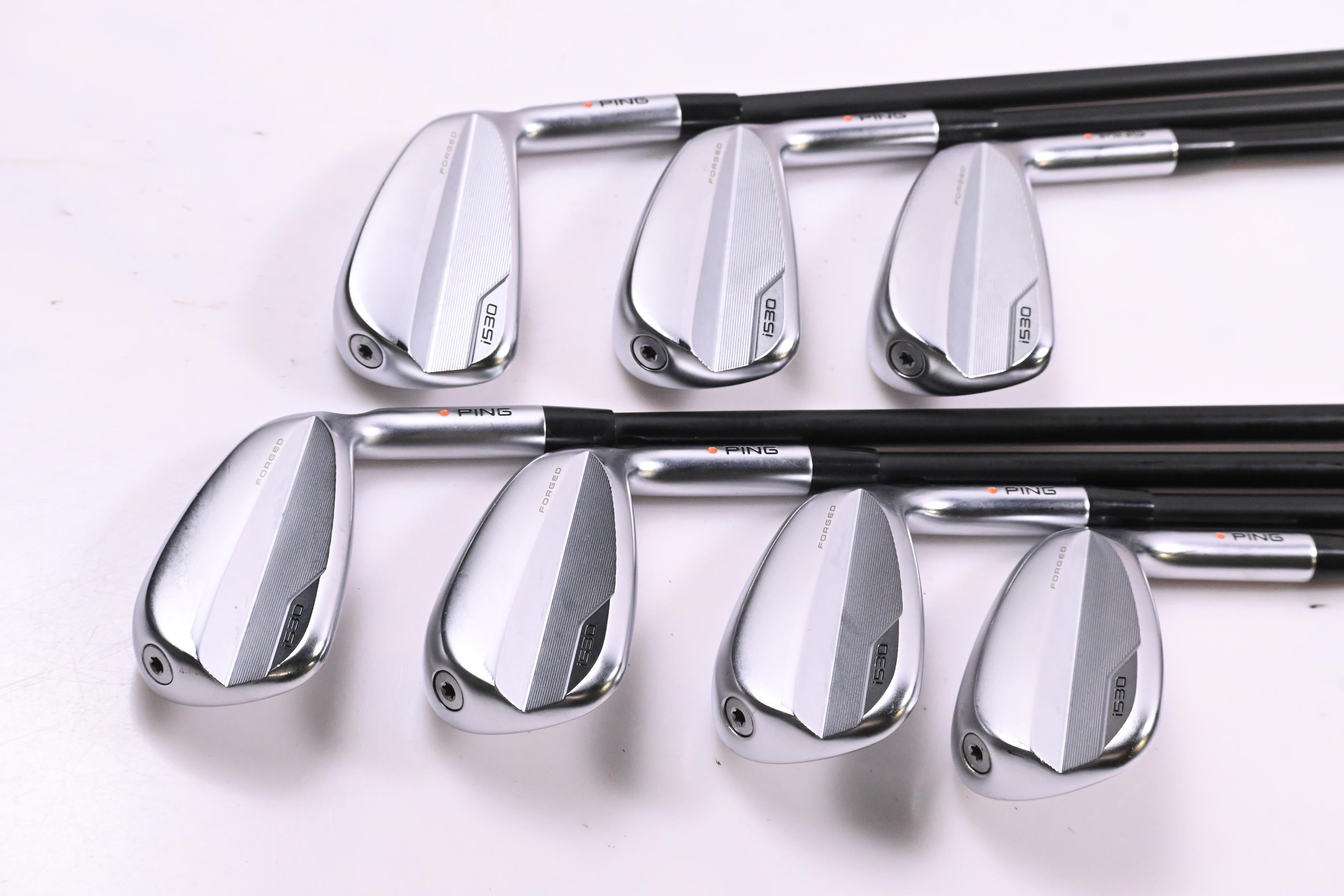Ping i530 Irons / 5-PW+UW / Orange Dot / Regular Flex Ping Alta CB Black Shafts