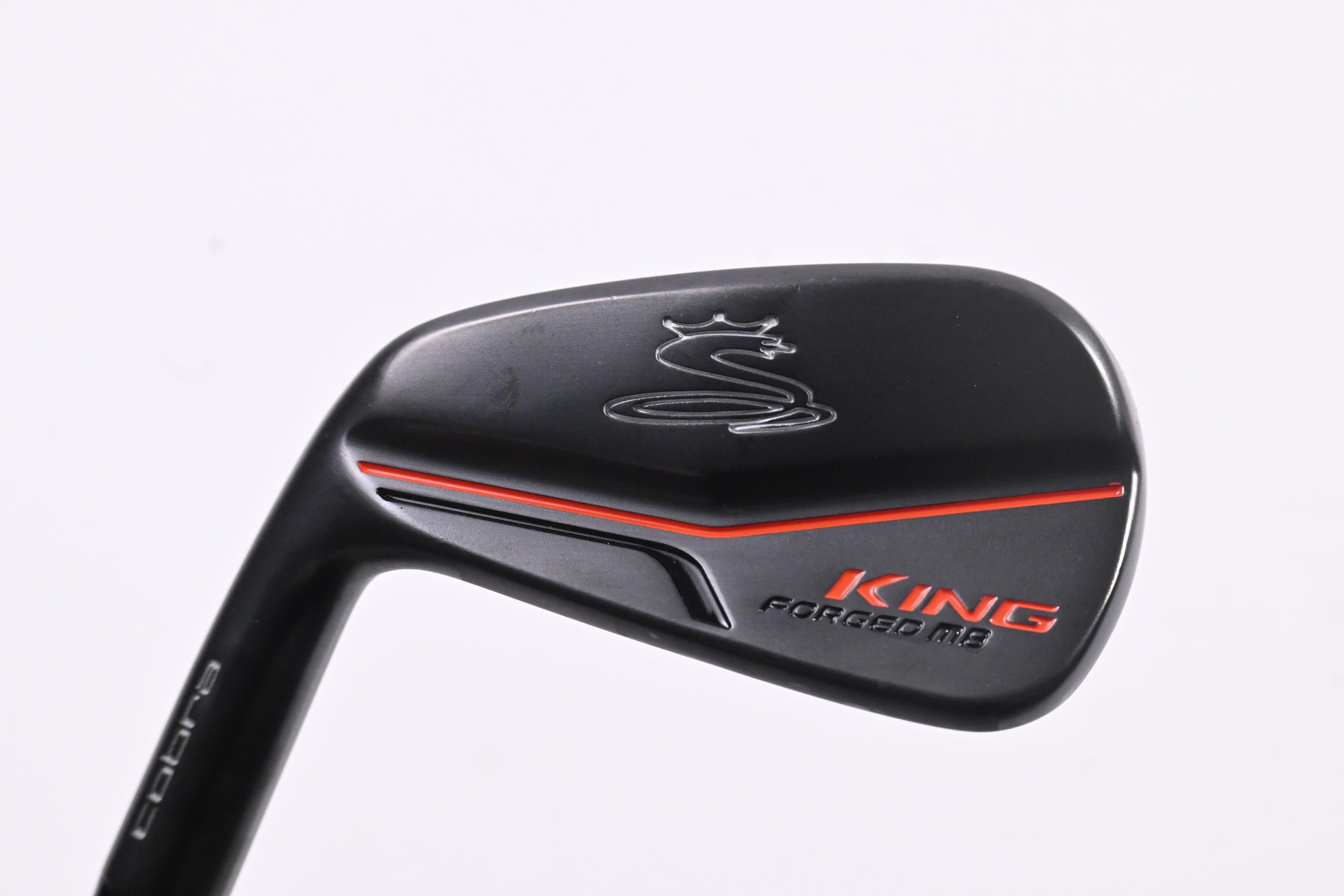 Left Hand Cobra King Forged MB Black #7 Iron / Stiff Flex KBS Tour FLT 120 Shaft