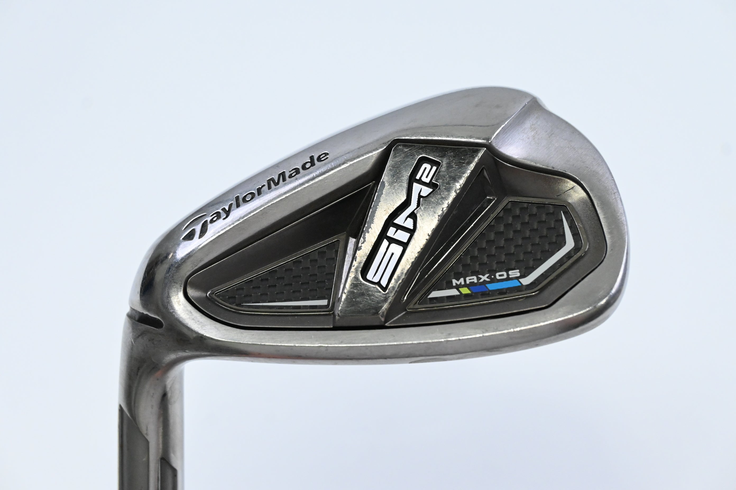 Left Hand Taylormade SIM2 Max OS Gap Wedge / 48 Degree / Senior Flex Atmos 5