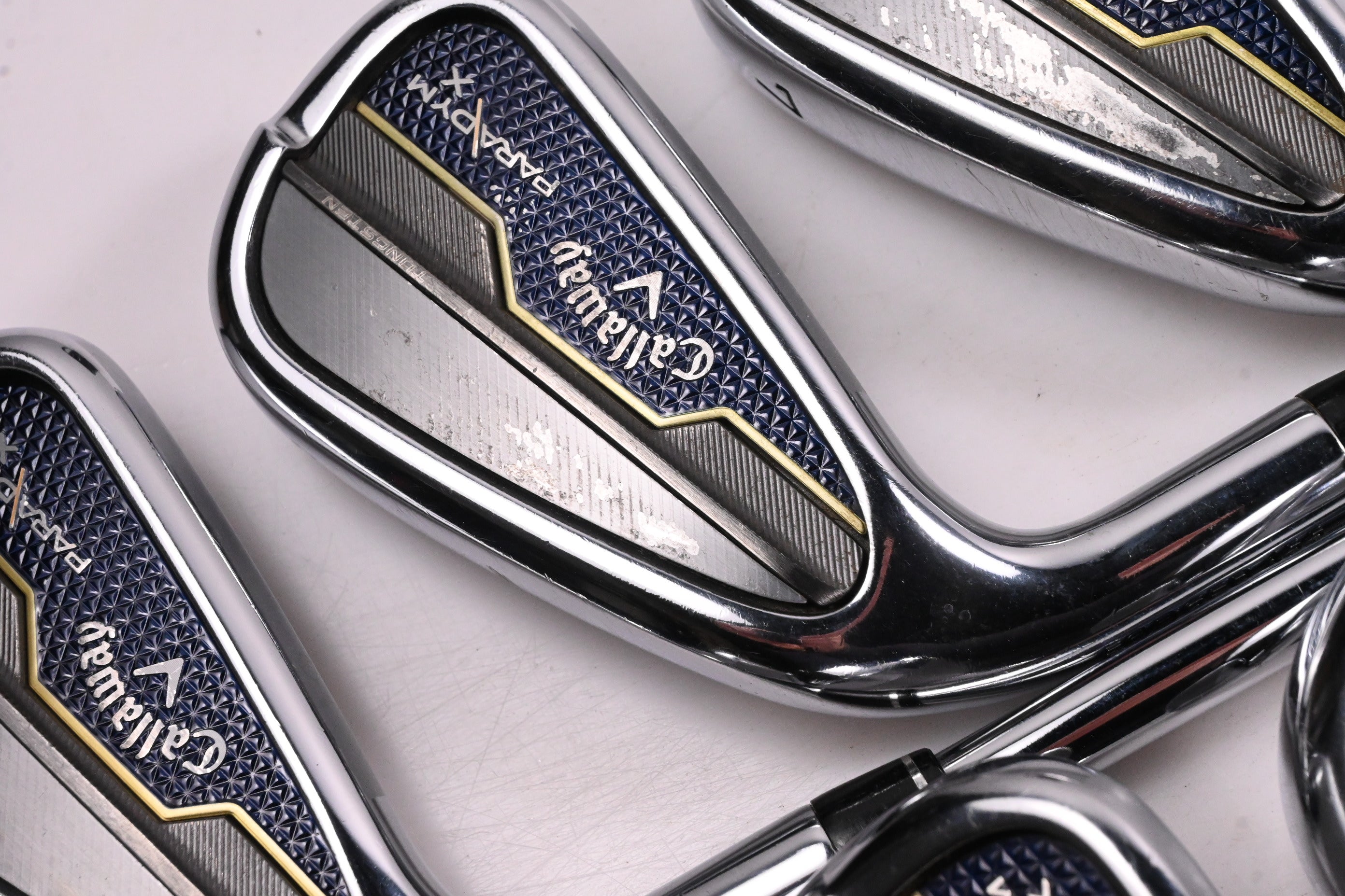 Left Hand Callaway Paradym X Irons / 5-PW+AW / Regular Flex Elevate MPH 85