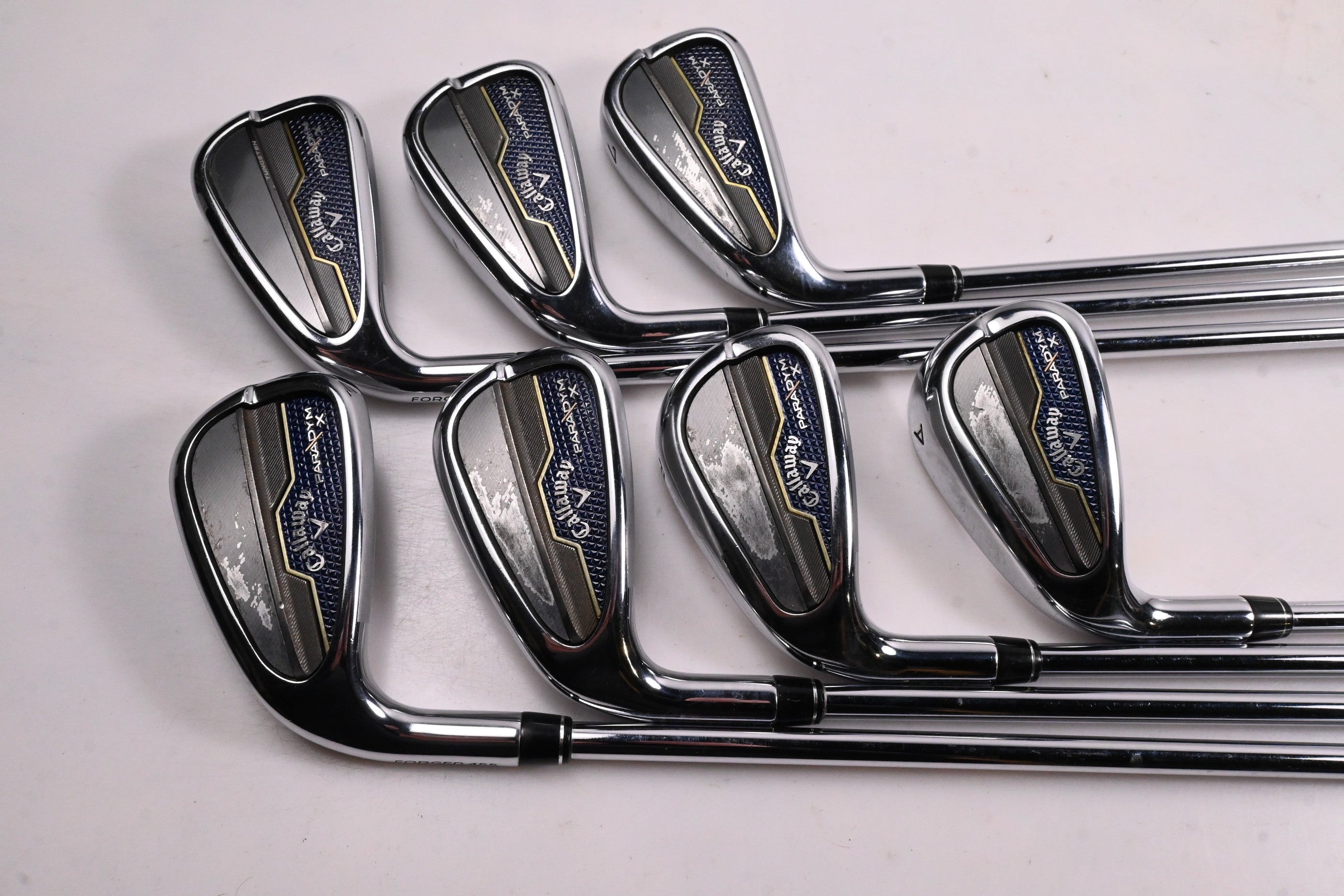 Left Hand Callaway Paradym X Irons / 5-PW+AW / Regular Flex Elevate MPH 85