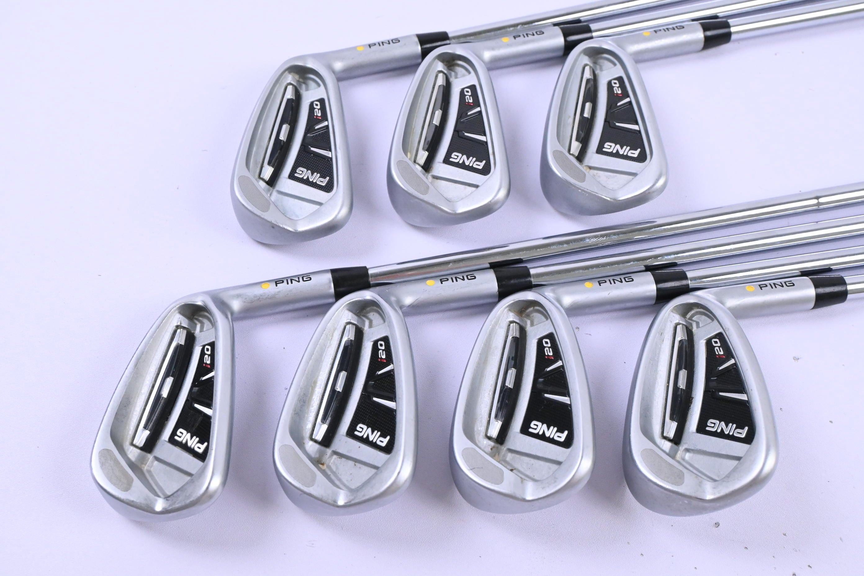 Ping i20 Irons / 4-PW / Yellow Dot / Regular Flex Ping CFS Shafts
