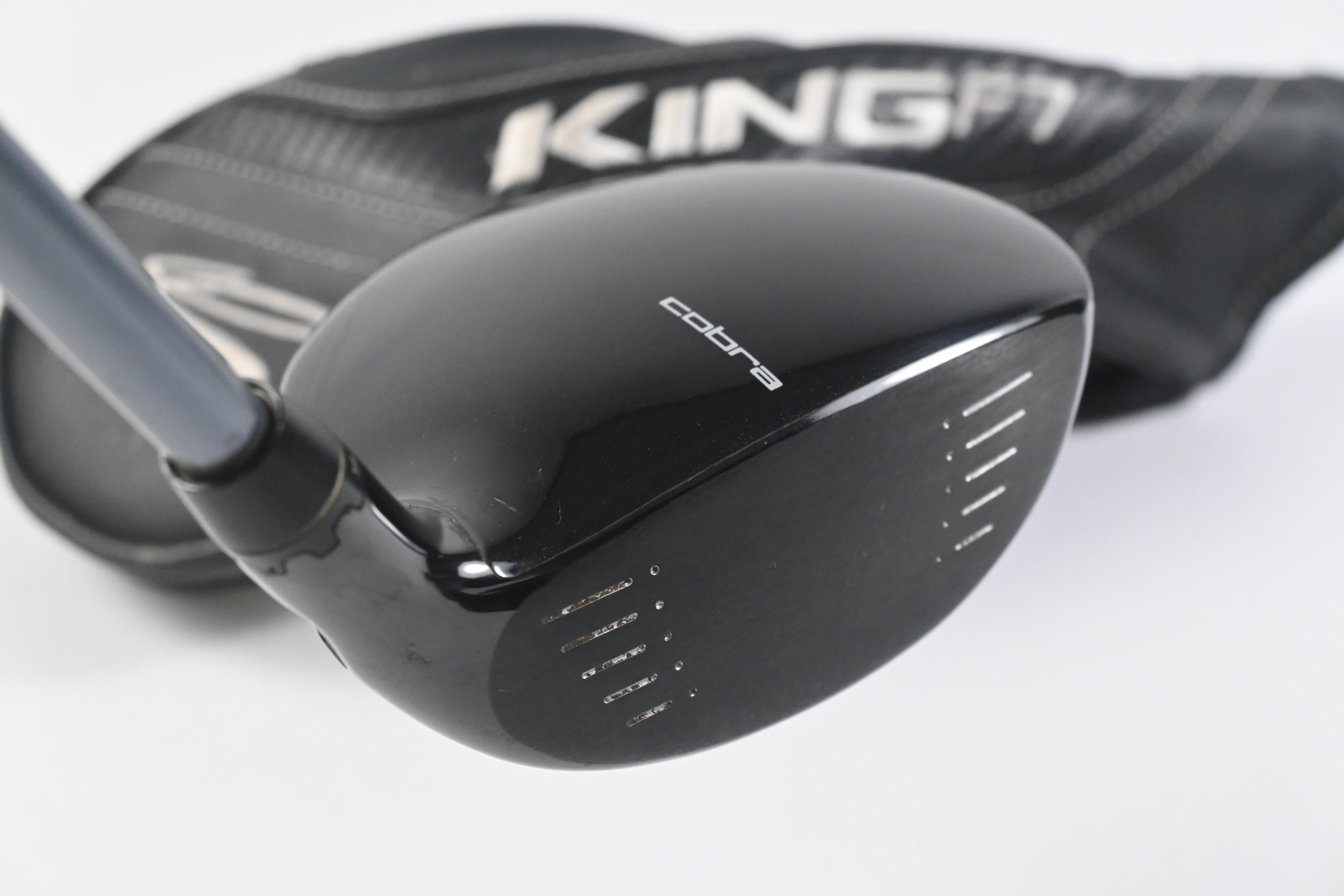 Left Hand Cobra King F7 #3-4 Wood / 13-16 Degree / Stiff Flex MFS White Tie X4