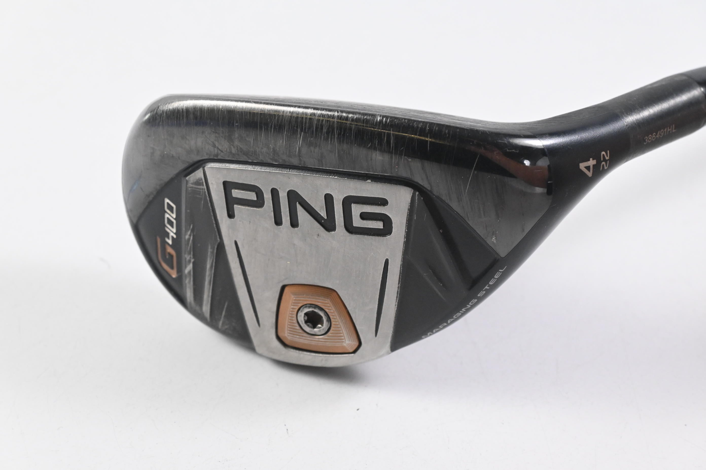 Ping G400 #4 Hybrid / 22 Degree / Regular Flex Ping Alta CB 70 Shaft
