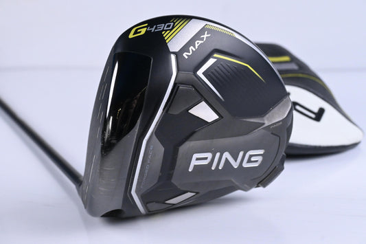 Left Hand Ping G430 Max Driver / 10.5 Degree / Regular Flex Ping Alta CB Black