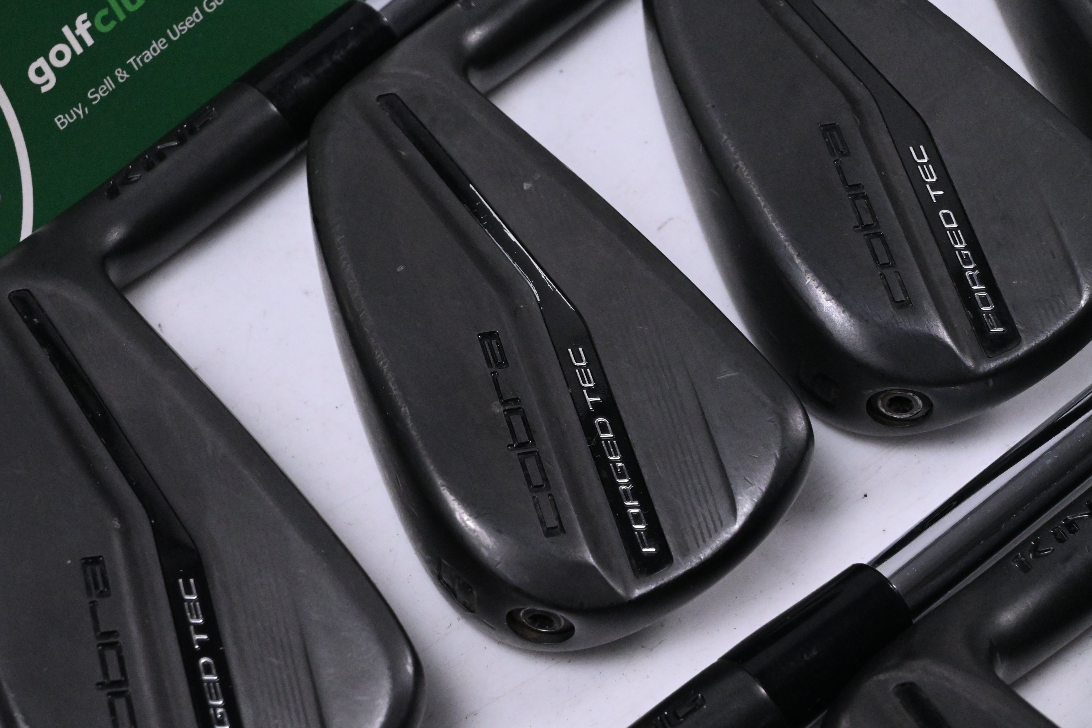 Cobra King Forged Tec 2023 Black Irons / 4-PW+GW / Stiff Flex KBS $-Taper Lite