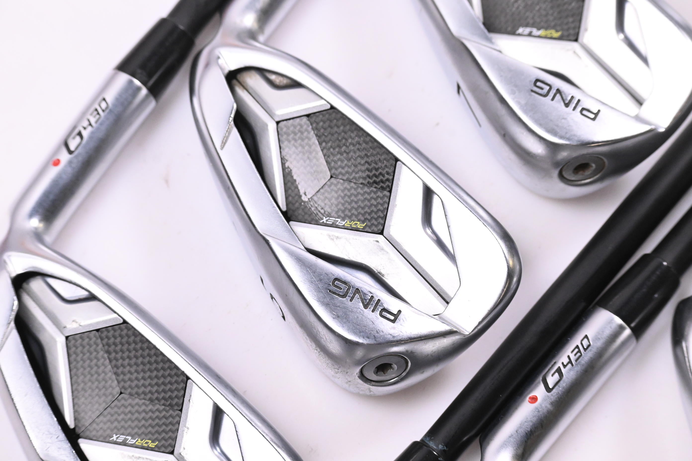Ping G430 Irons / 5-PW+45°+50°+54° / Red Dot / Regular Flex Ping Alta CB Black