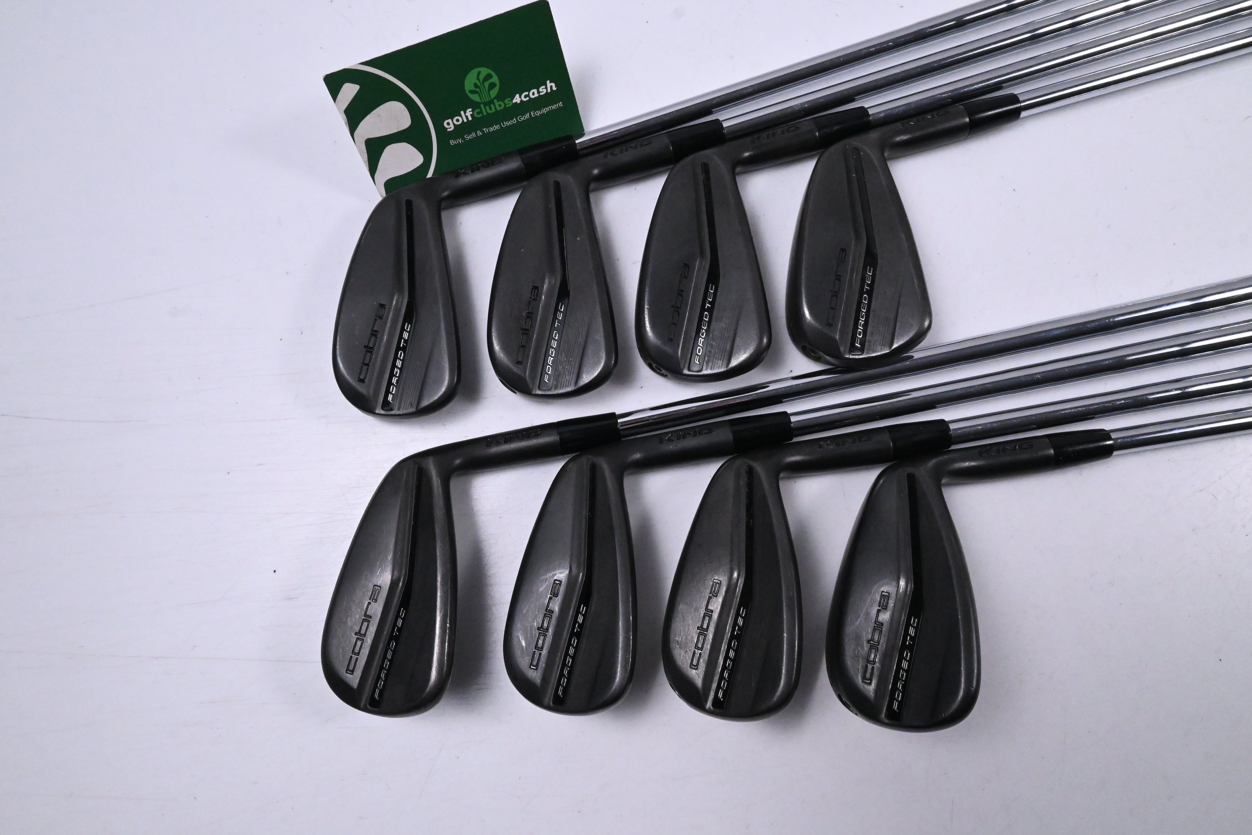 Cobra King Forged Tec 2023 Black Irons / 4-PW+GW / Stiff Flex KBS $-Taper Lite