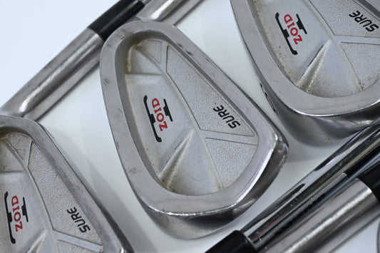 Mizuno T-Zoid Sure Irons / 4-9+PW / Regular Flex Gold Plus R400 Shafts