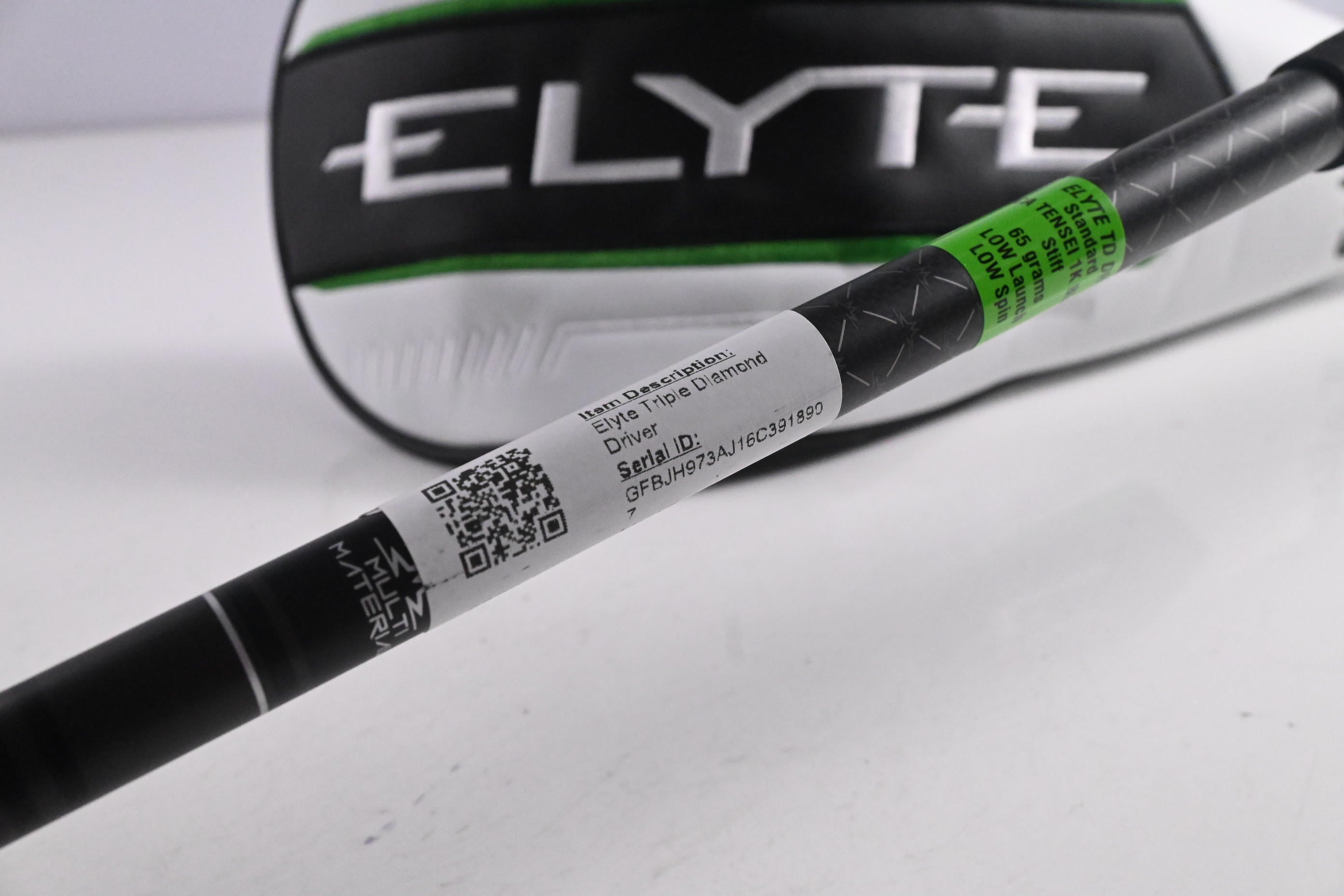Callaway Elyte Triple Diamond Driver / 10.5 Degree / Stiff Flex Tensei 1K Black