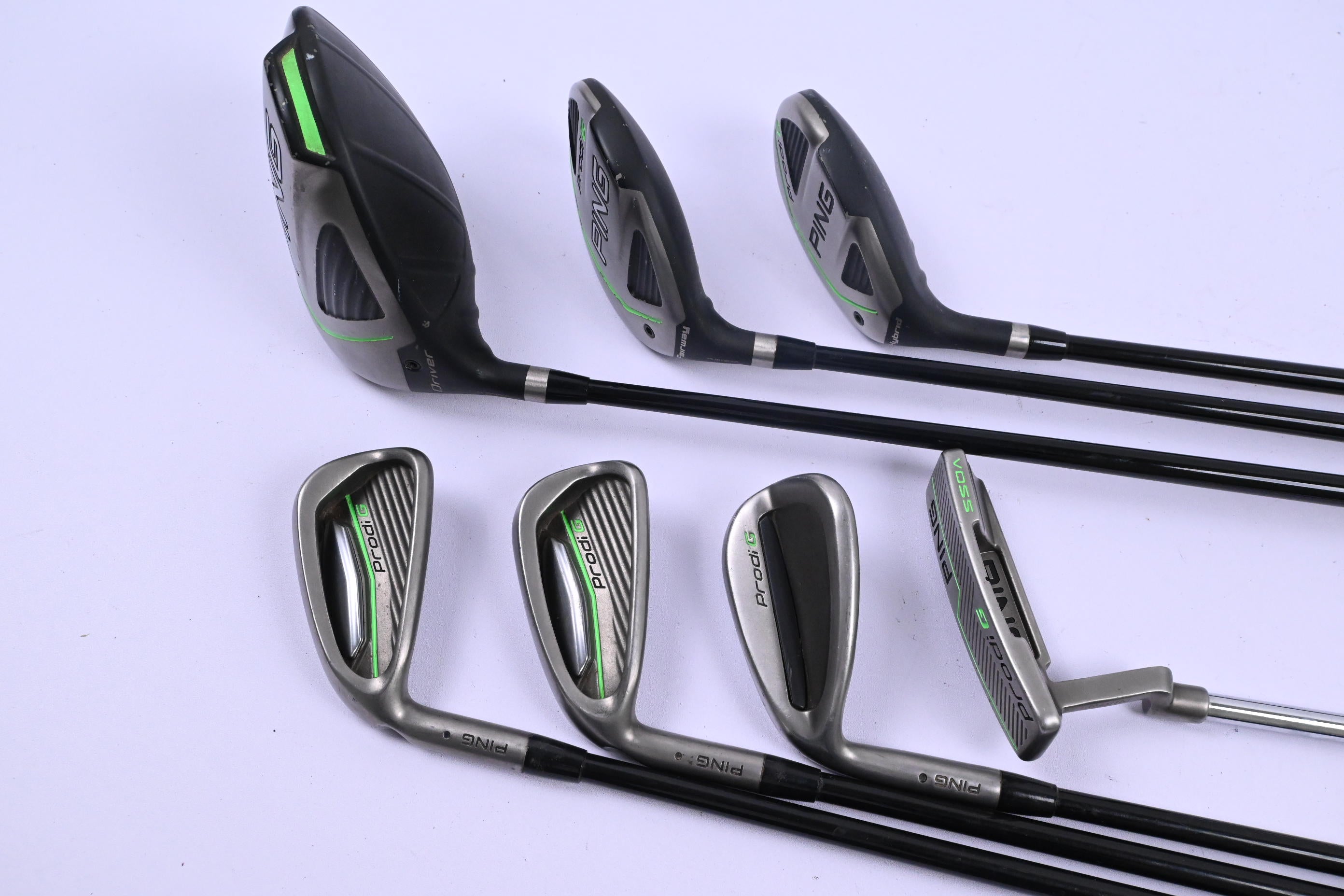 Left Hand Junior Ping Prodi G Package Set / Woods, Hybrid, Irons Putter & Bag