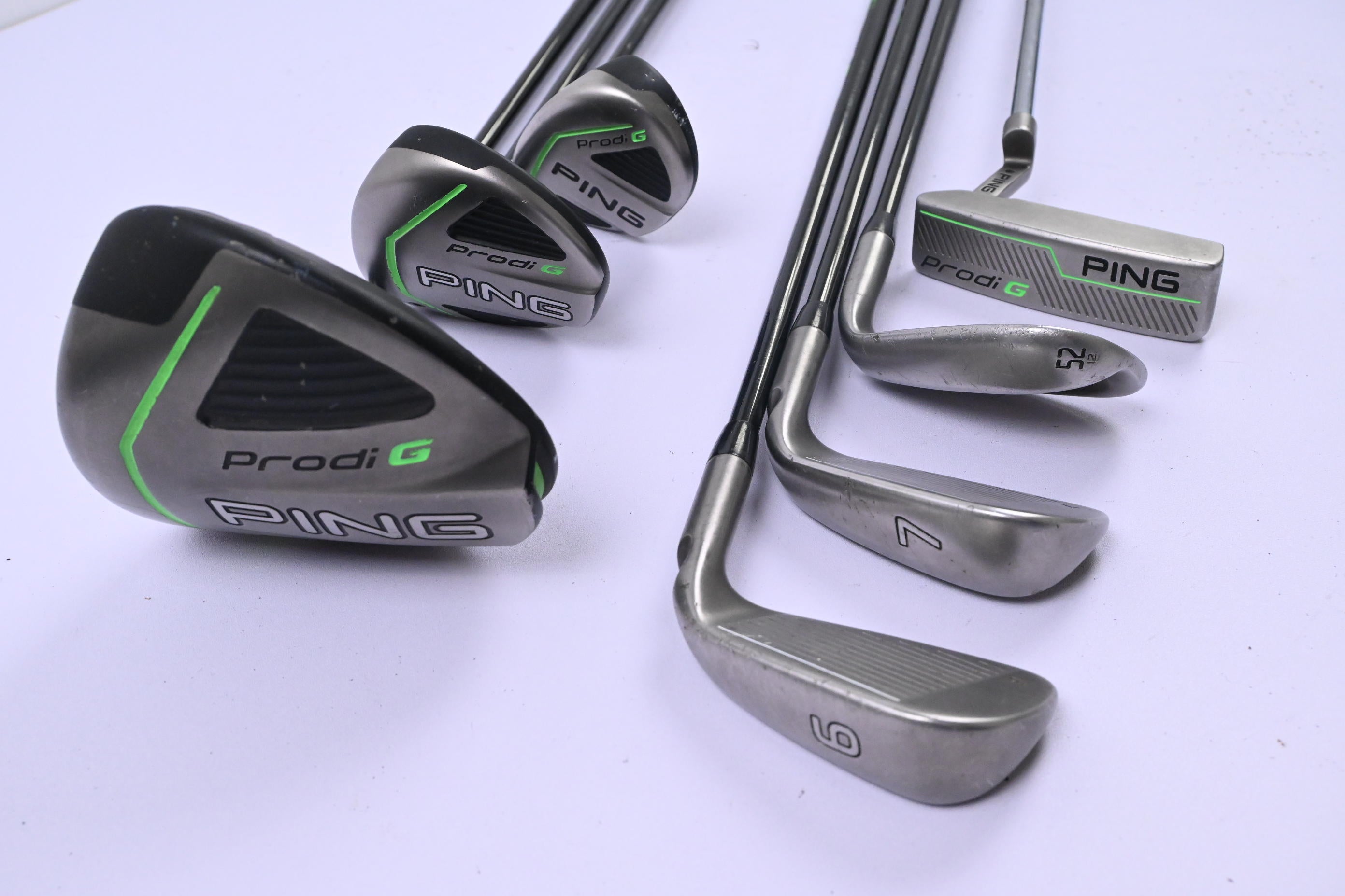 Left Hand Junior Ping Prodi G Package Set / Woods, Hybrid, Irons Putter & Bag