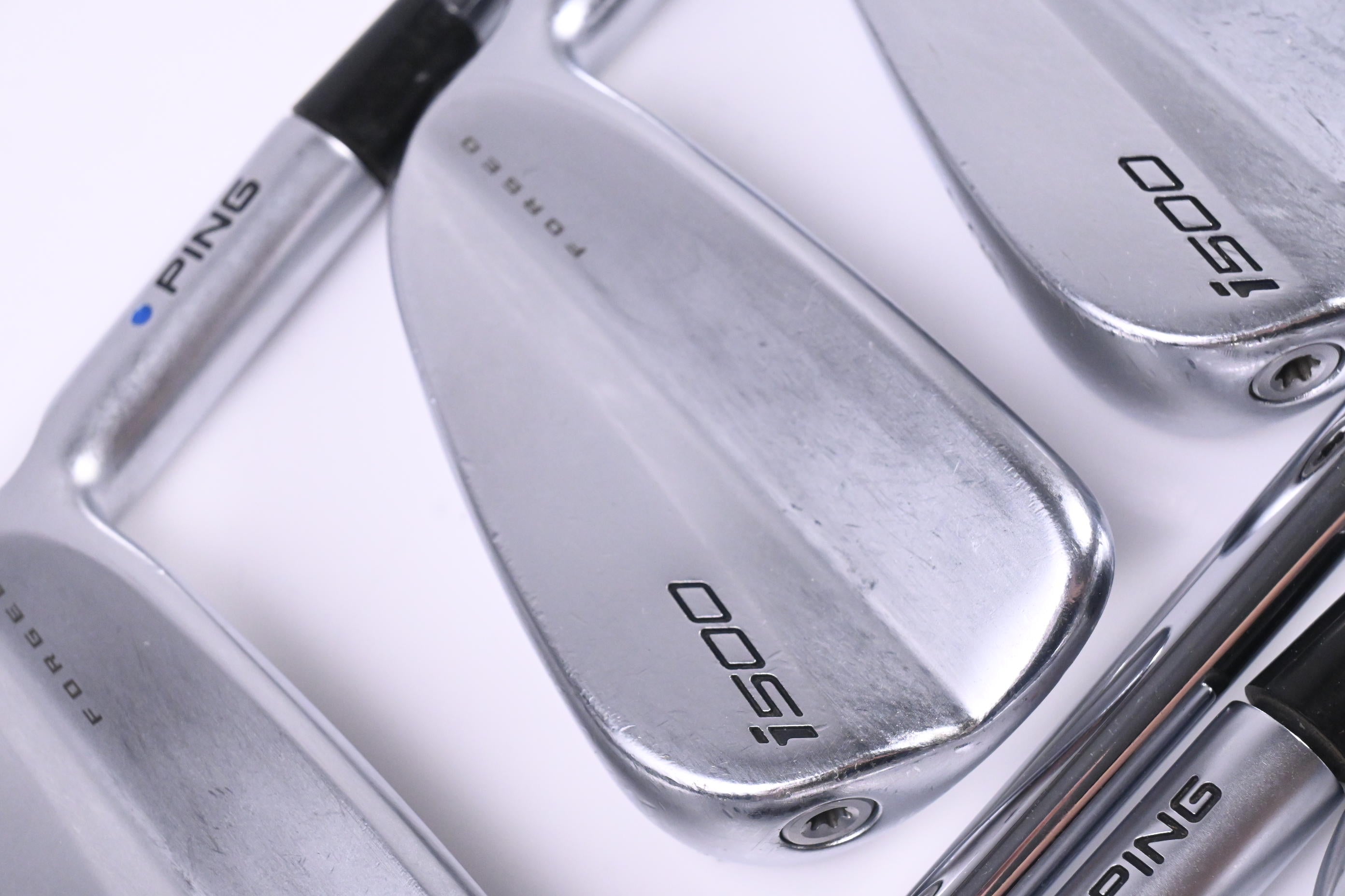 Ping i500 Irons / 4-PW / Blue Dot / Stiff Flex Dynamic Gold 120 S300 Shafts