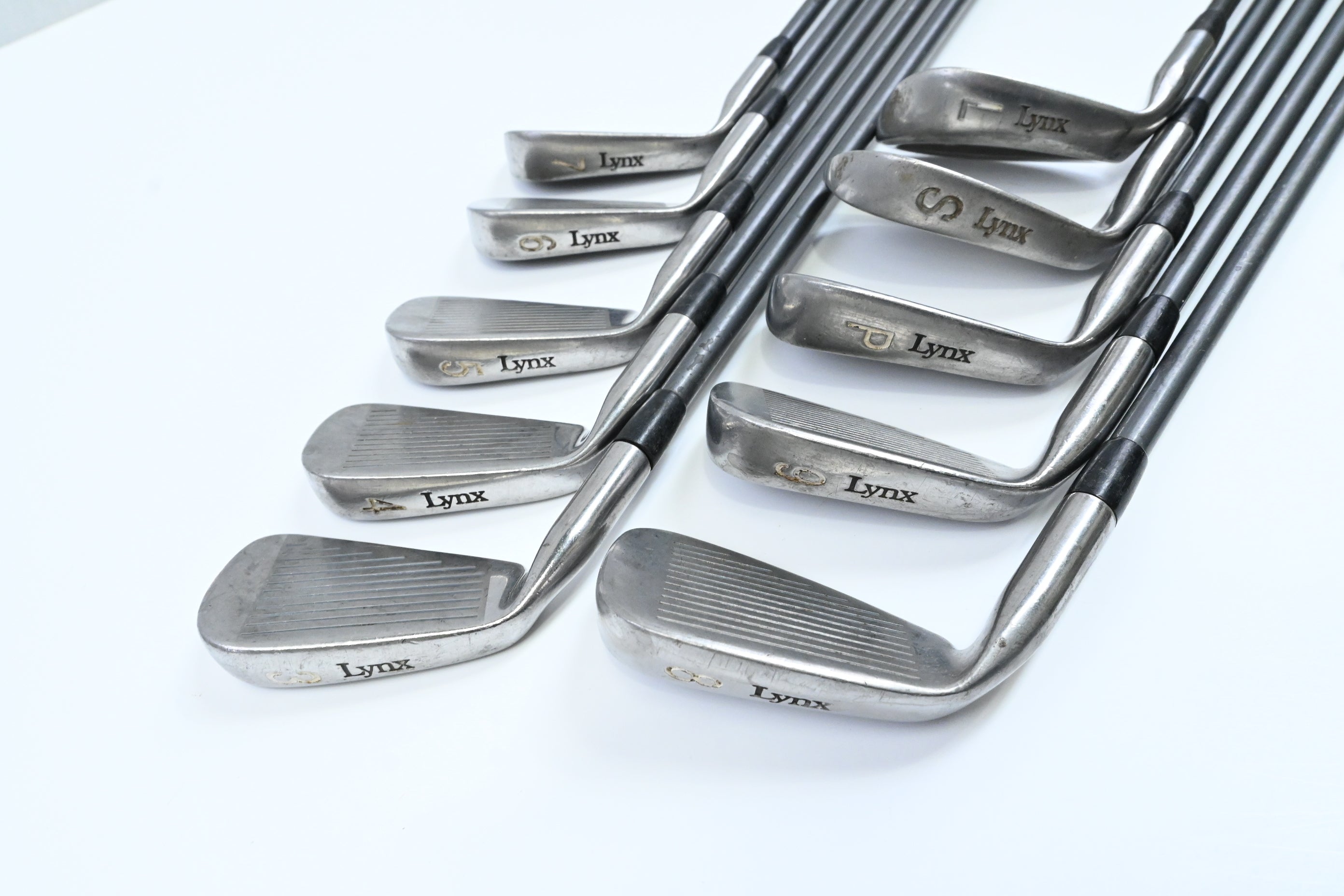 Lynx Parallax Irons / 3-PW+SW+LW / Stiff Flex Lynx PT Shafts