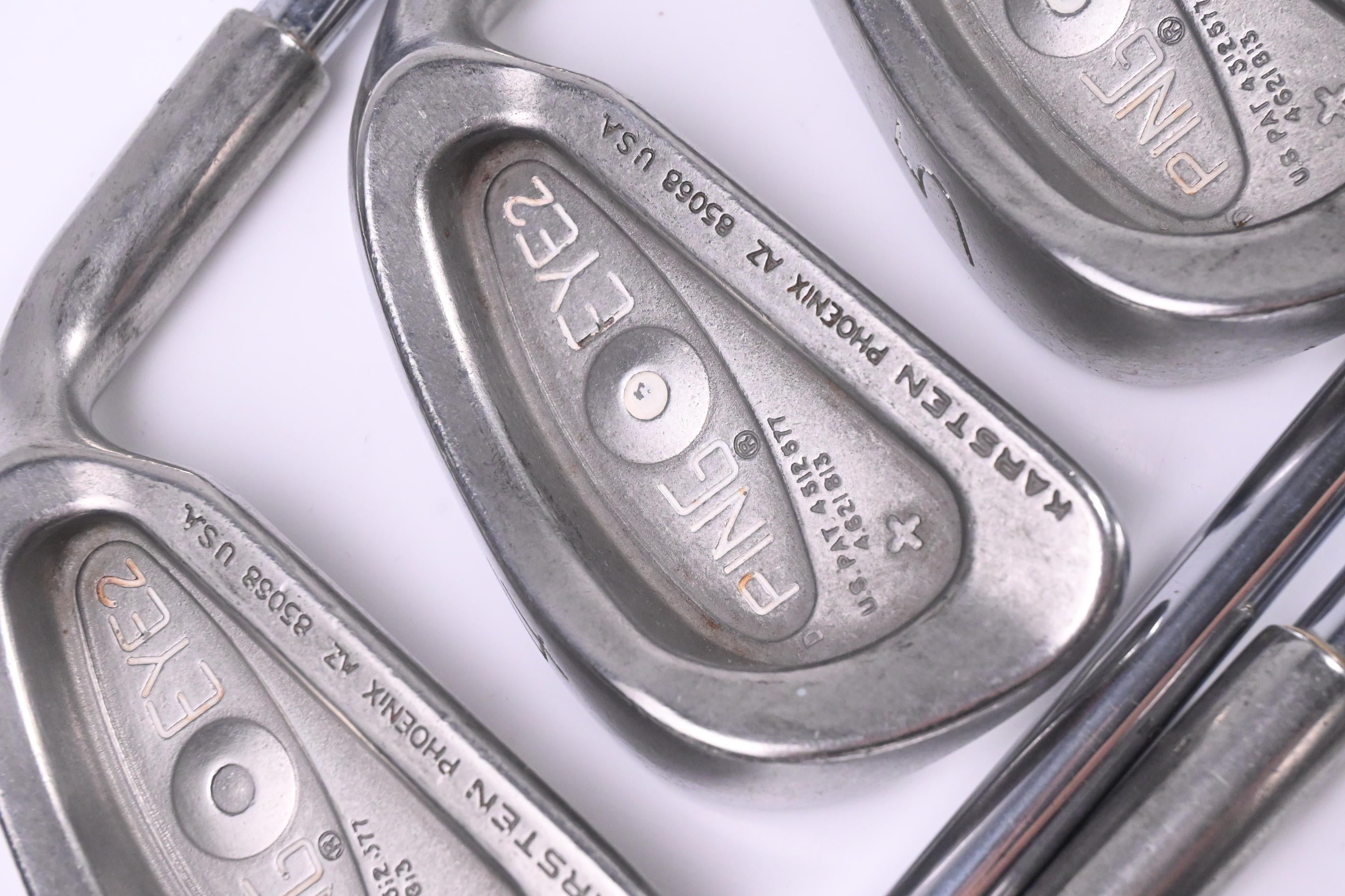 Ping Eye 2+ Irons / 3-PW+SW / White Dot / Stiff Flex Ping ZZ-Lite Shafts