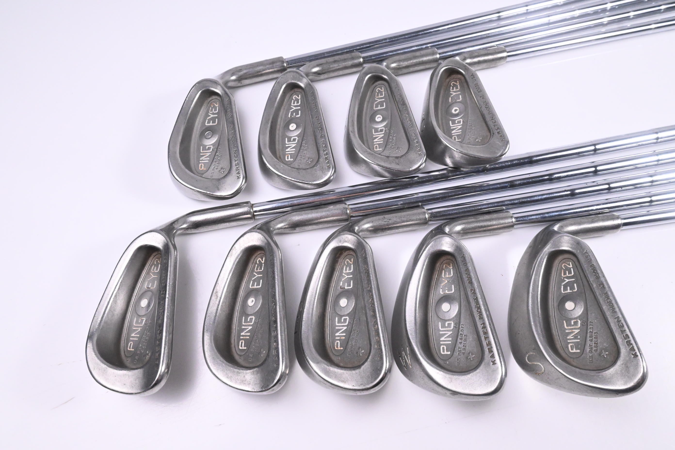 Ping Eye 2+ Irons / 3-PW+SW / White Dot / Stiff Flex Ping ZZ-Lite Shafts