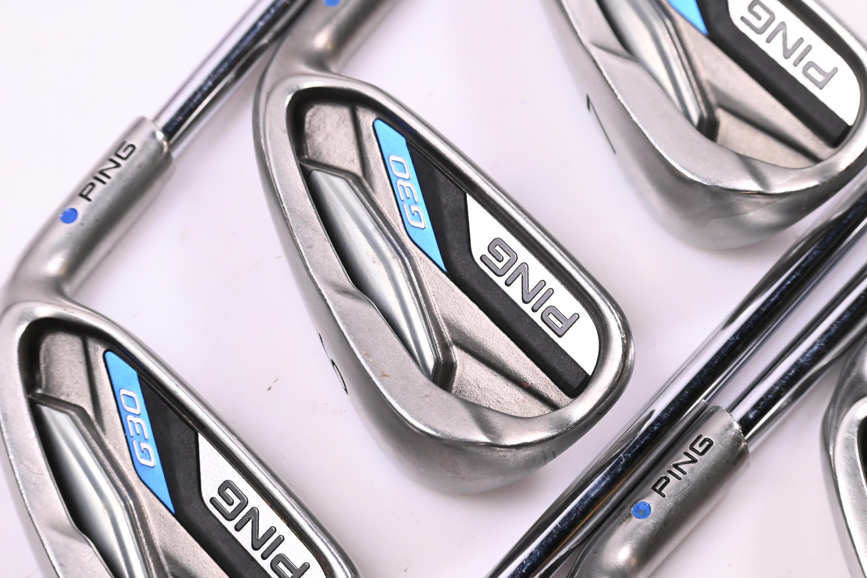 Ping G30 Irons / 5-PW+SW / Blue Dot / Stiff Flex Steel Shaft