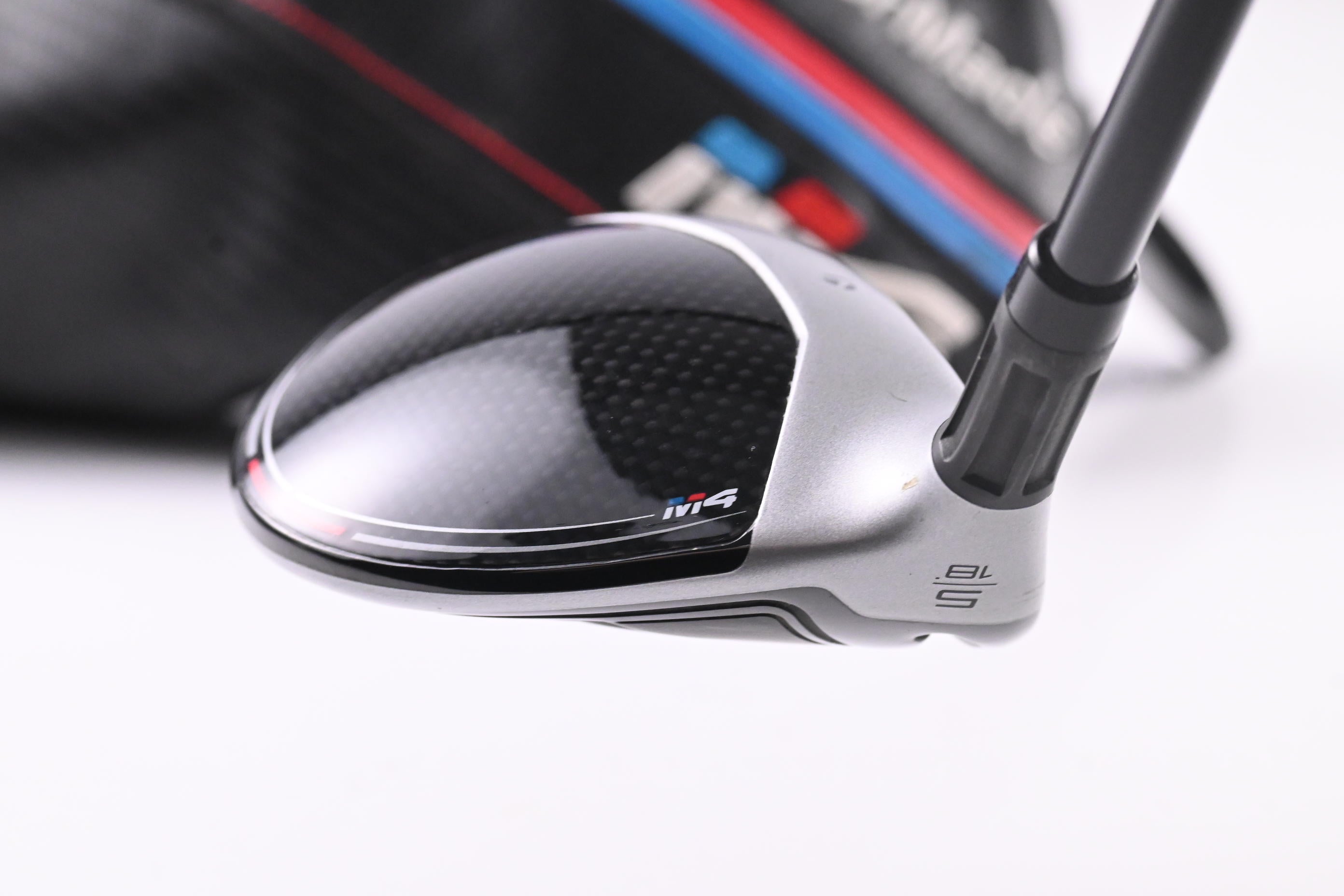 Left Hand Taylormade M4 #5 Wood / 18 Degree / Regular Flex Fujikura Atmos Red 5 Shaft