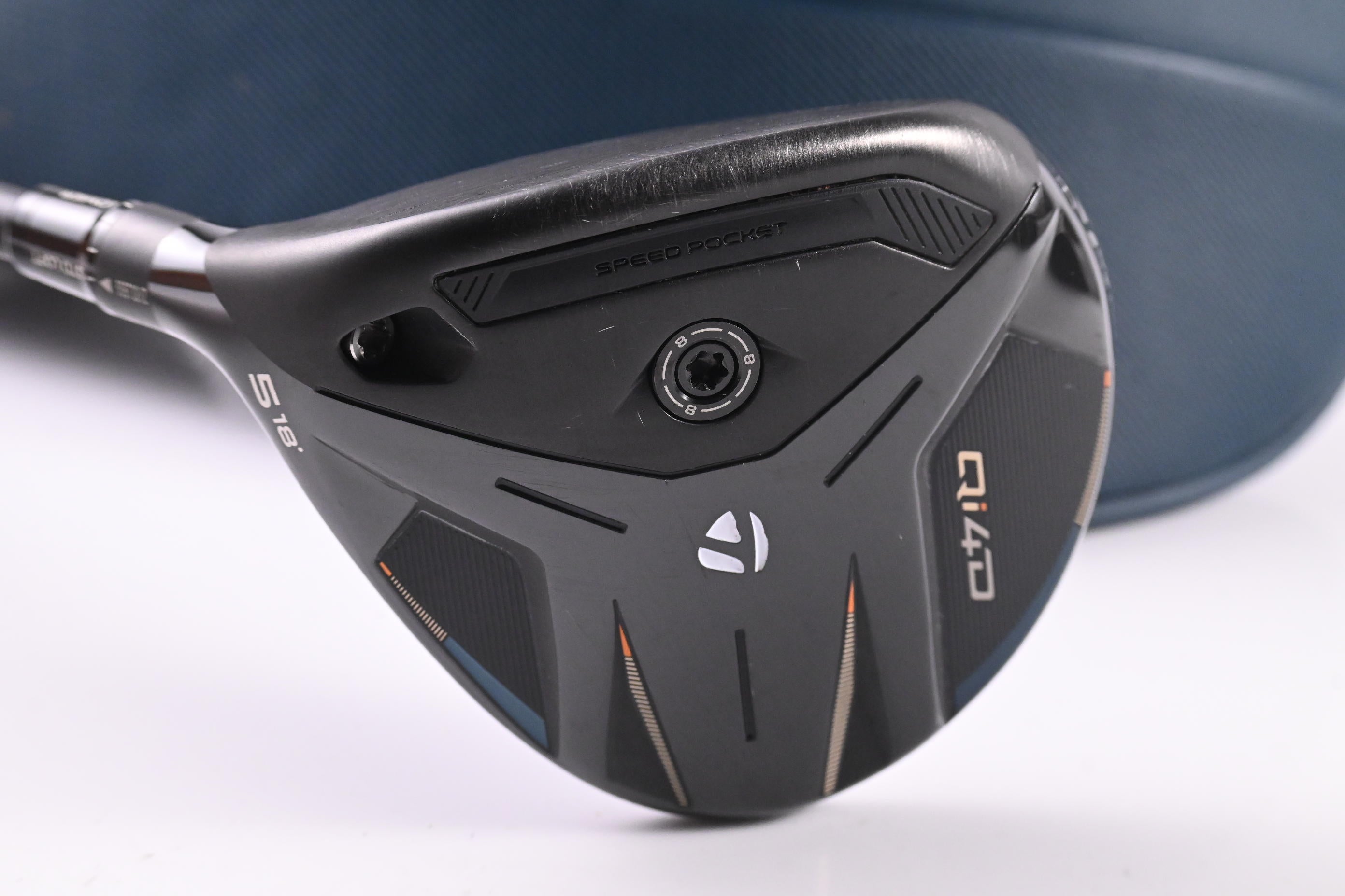 Left Hand Taylormade Qi4D #5 Wood / 18 Degree / Stiff Flex Reax Shaft